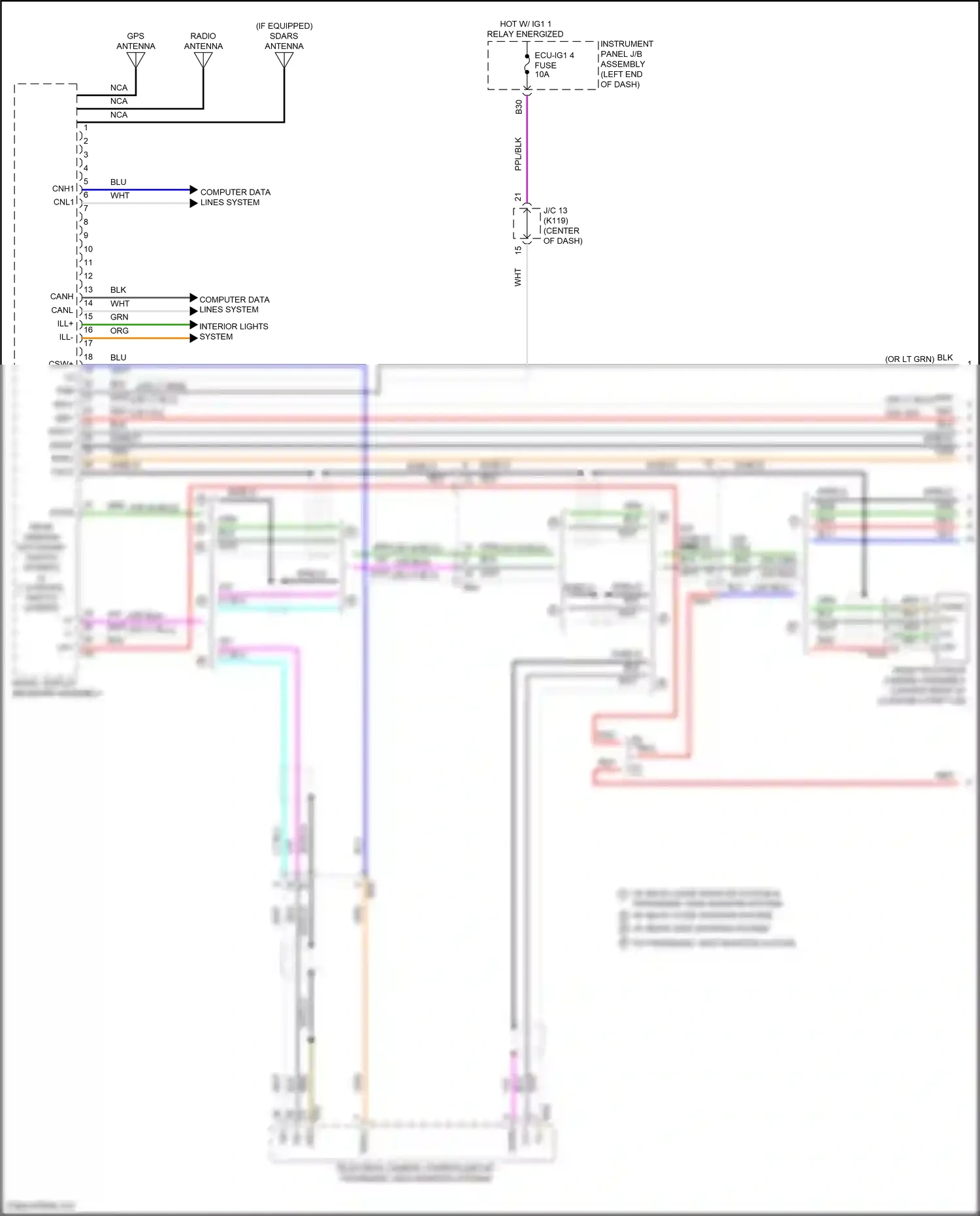 Wiring diagram computer data lines system for Toyota Camry XV70 facelift (2020-2024) (27 of 133)