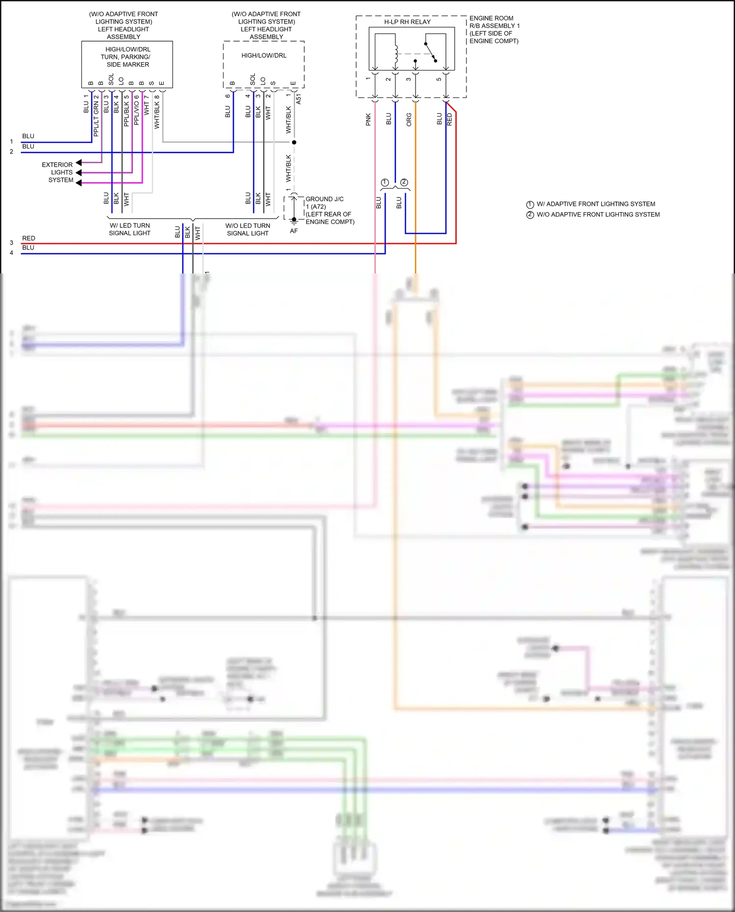 Wiring diagram computer data lines system for Toyota Camry XV70 facelift (2020-2024) (45 of 133)