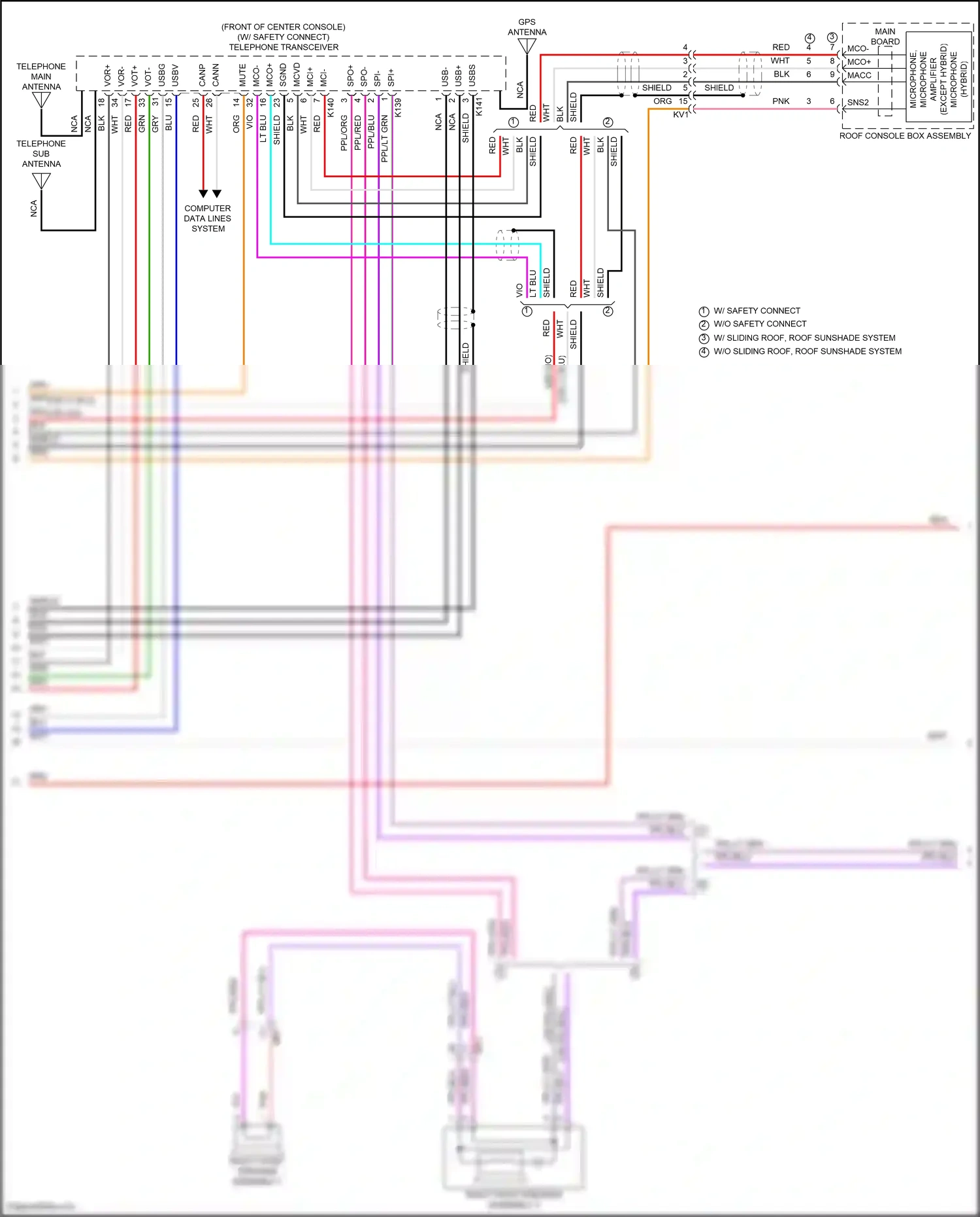 Wiring diagram computer data lines system for Toyota Camry XV70 facelift (2020-2024) (13 of 133)