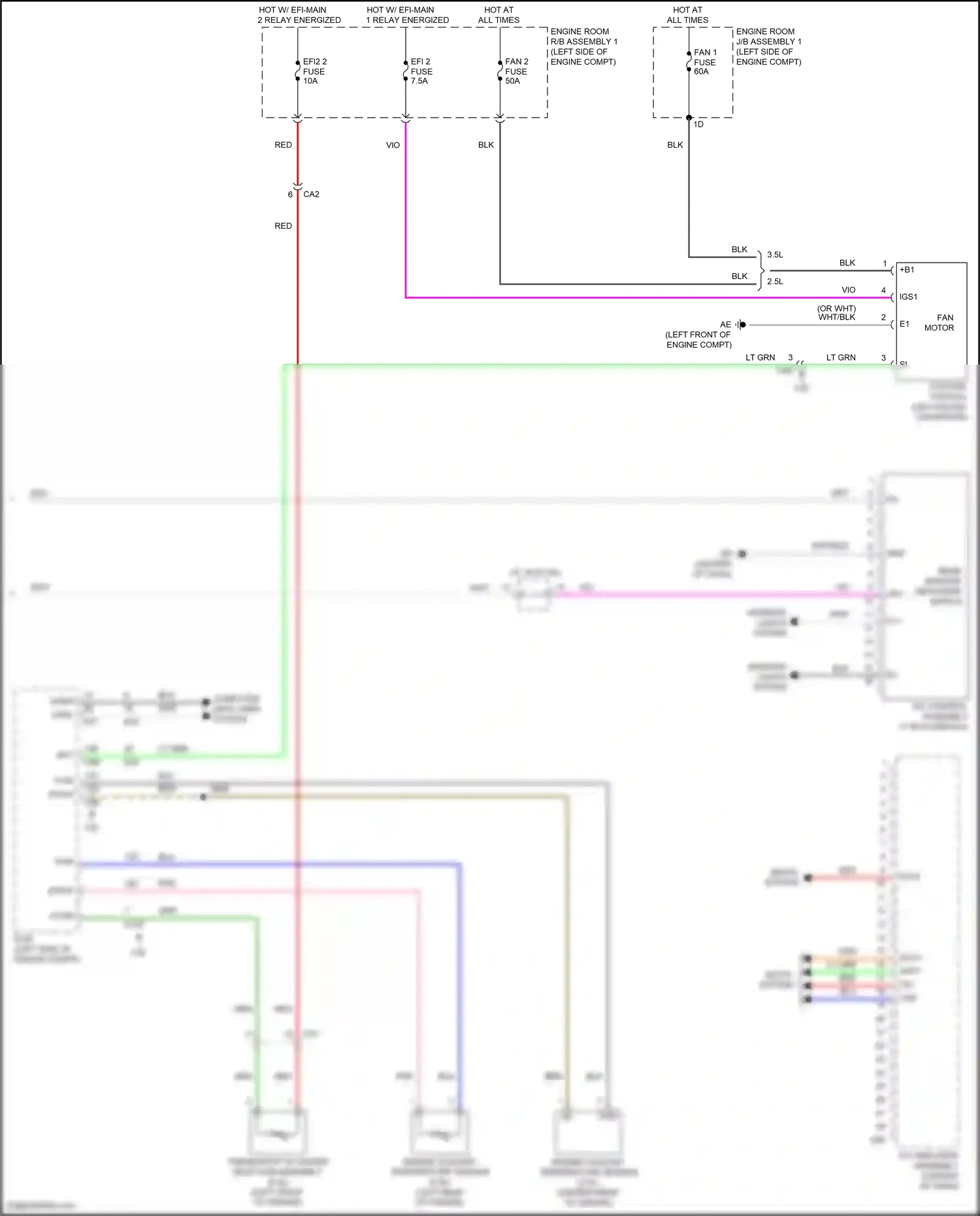 Wiring diagram computer data lines system for Toyota Camry XV70 facelift (2020-2024) (74 of 133)
