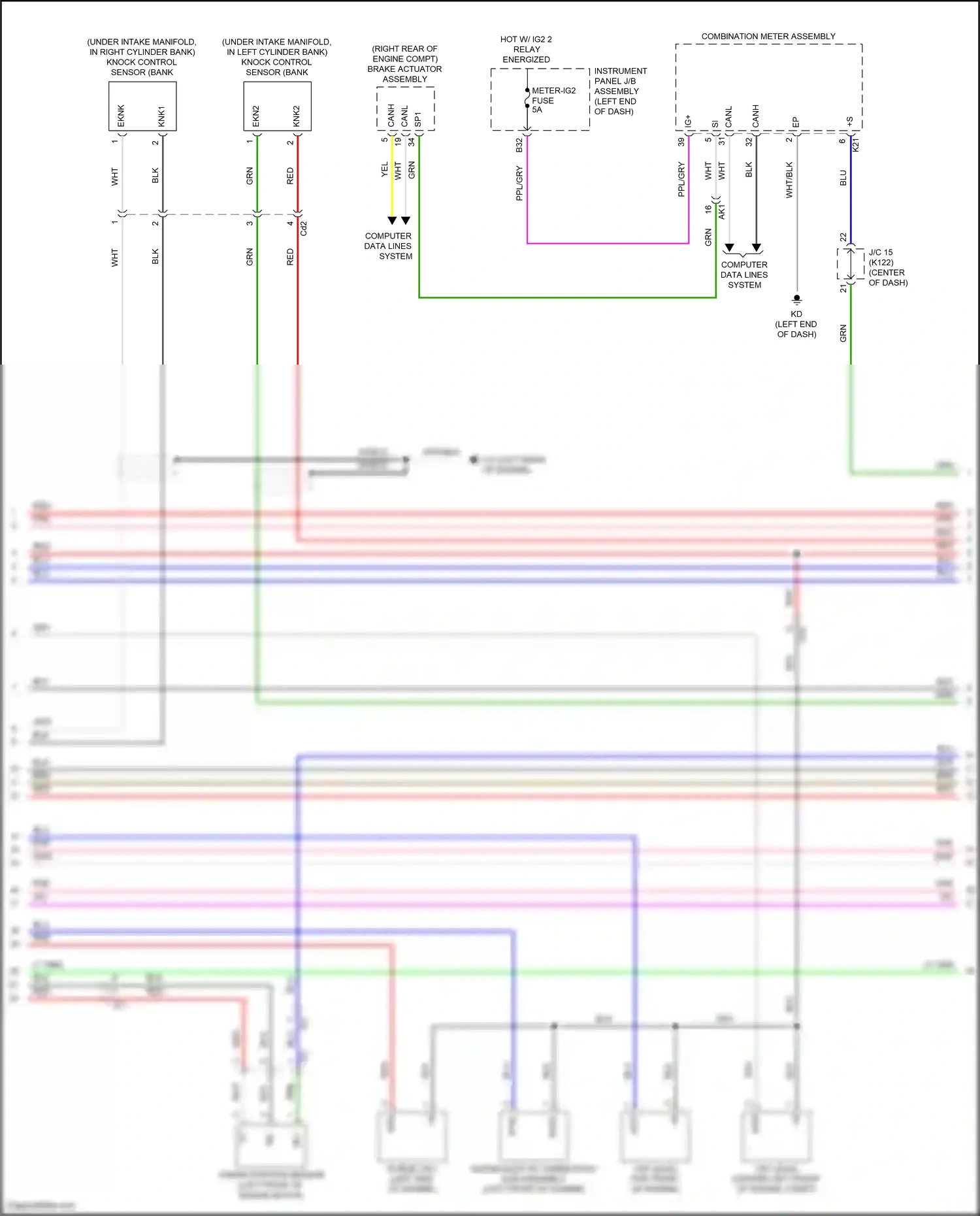 Wiring diagram computer data lines system for Toyota Camry XV70 facelift (2020-2024) (129 of 133)
