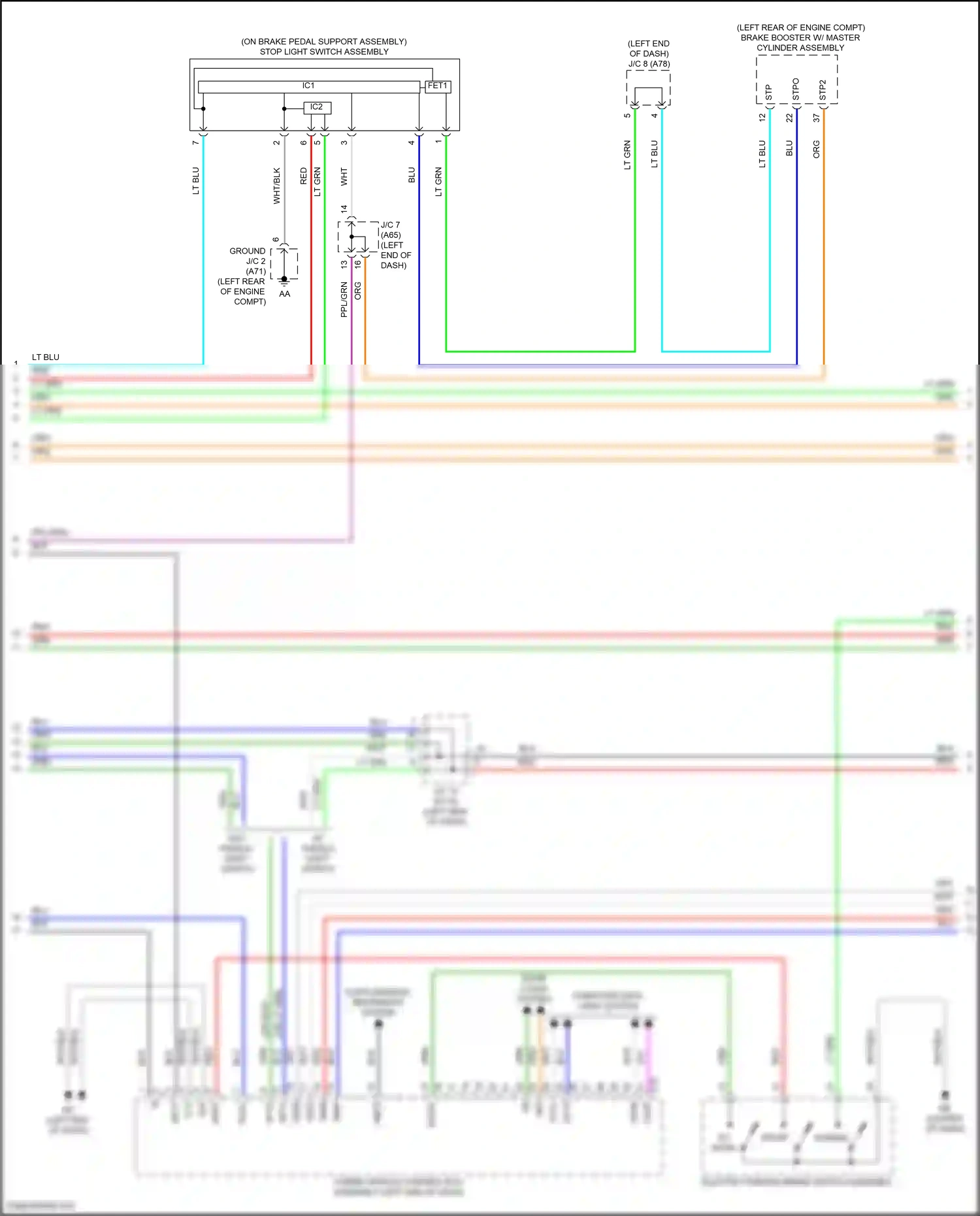 Wiring diagram computer data lines system for Toyota Camry XV70 facelift (2020-2024) (115 of 133)