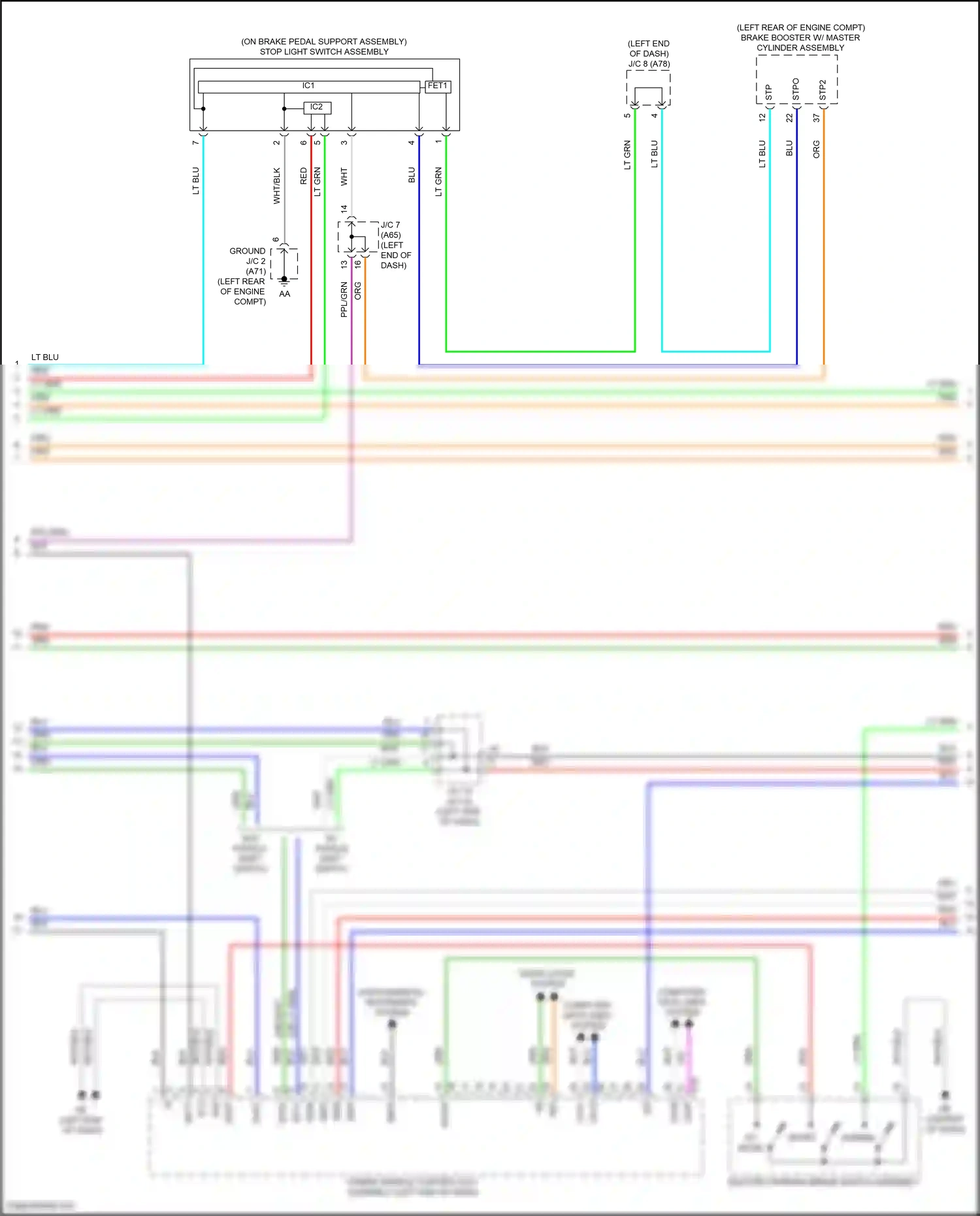 Wiring diagram computer data lines system for Toyota Camry XV70 facelift (2020-2024) (119 of 133)