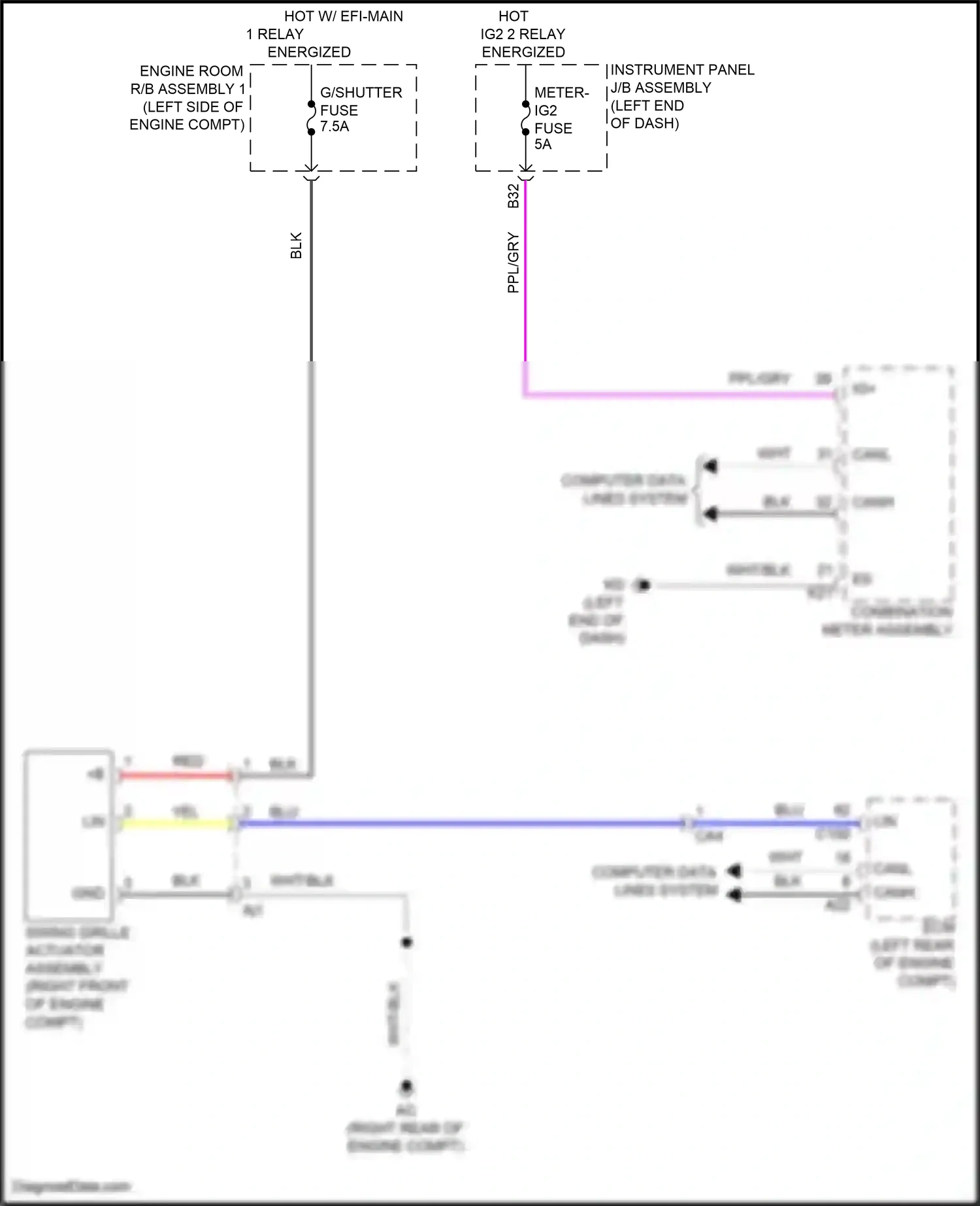 Wiring diagram computer data lines system for Toyota Camry XV70 facelift (2020-2024) (64 of 133)