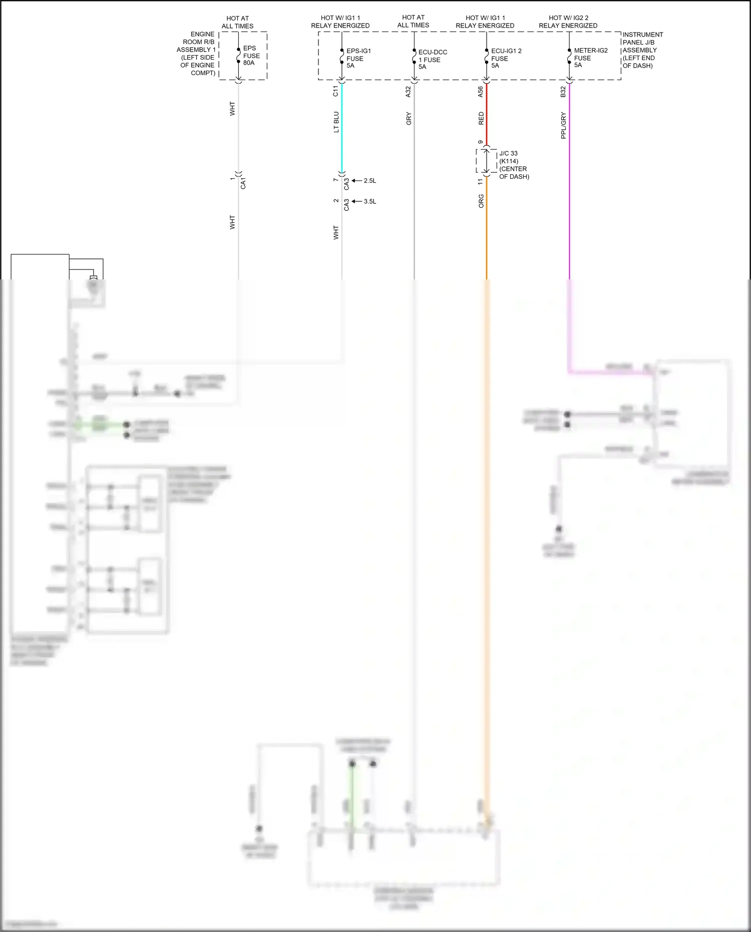 Wiring diagram computer data lines system for Toyota Camry XV70 facelift (2020-2024) (22 of 133)