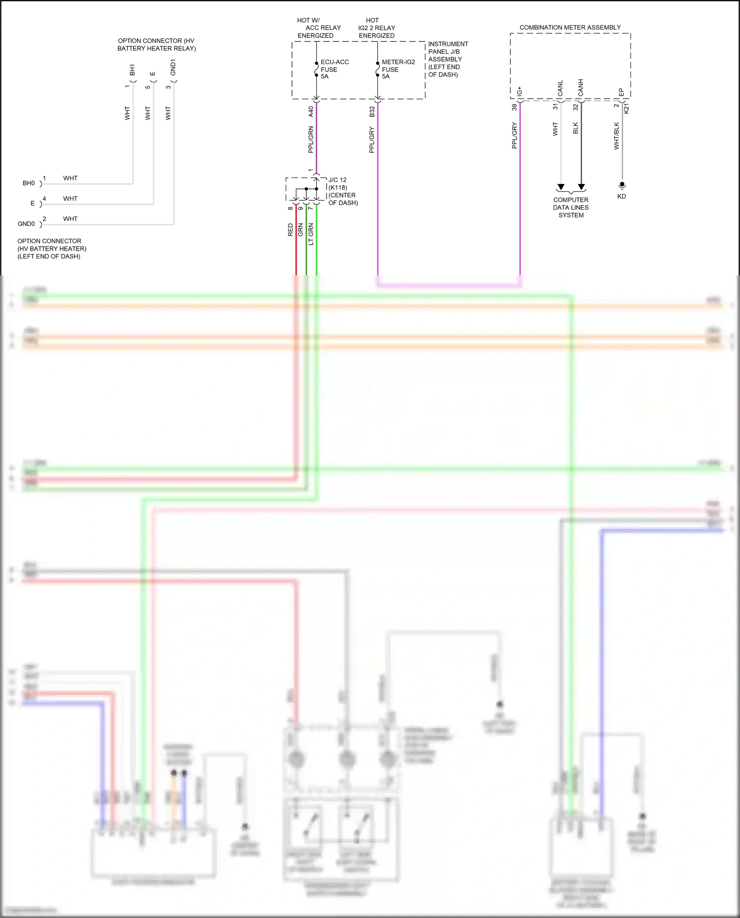 Wiring diagram computer data lines system for Toyota Camry XV70 facelift (2020-2024) (116 of 133)