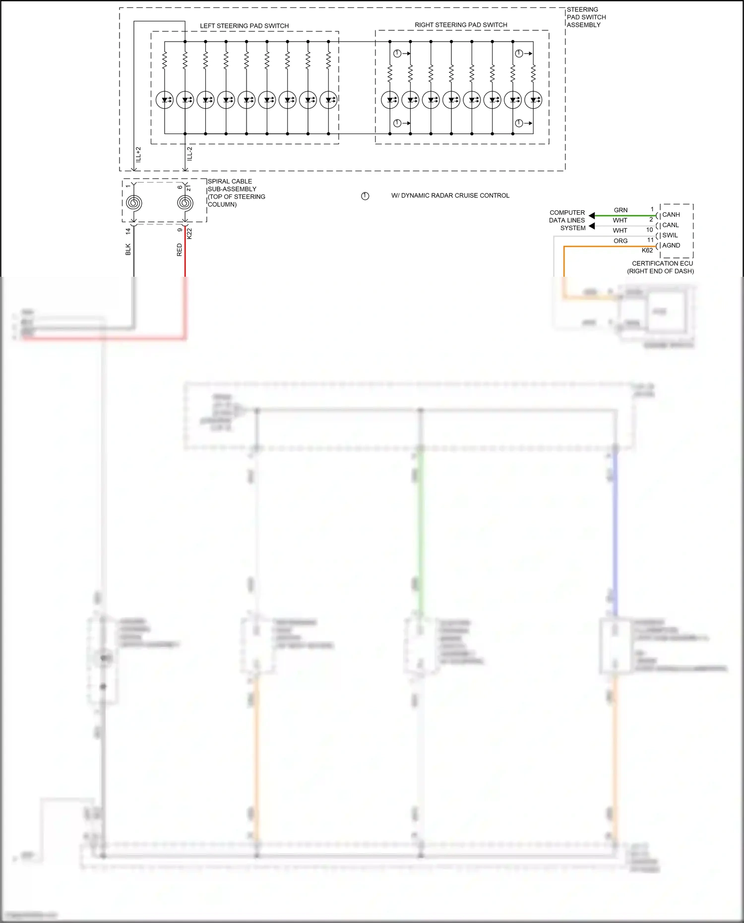 Wiring diagram computer data lines system for Toyota Camry XV70 facelift (2020-2024) (79 of 133)