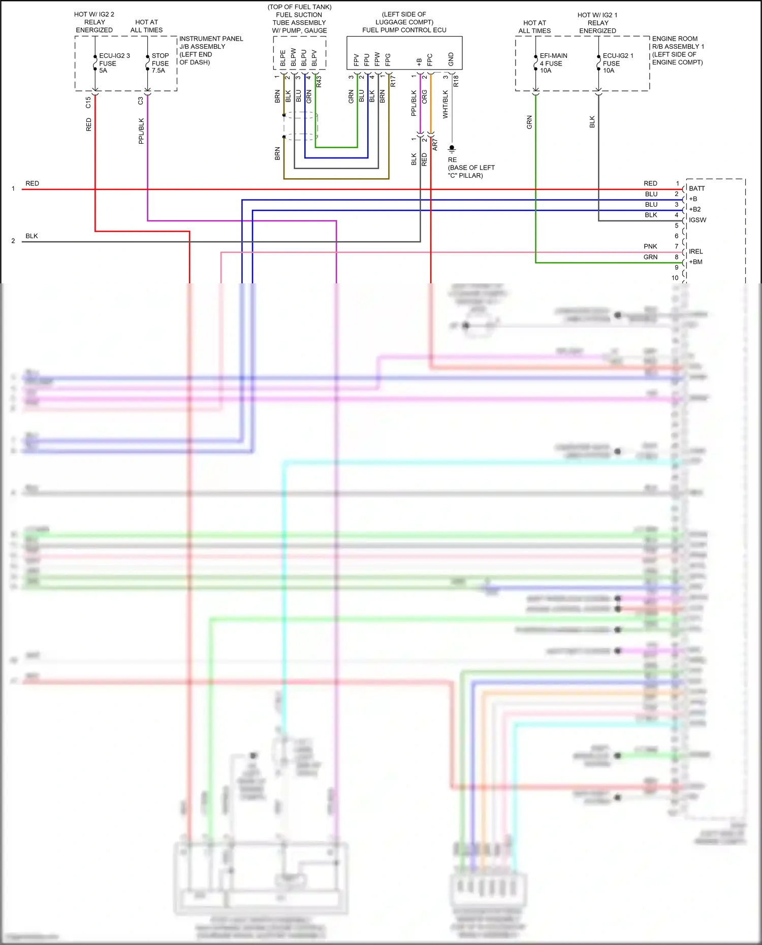 Wiring diagram computer data lines system for Toyota Camry XV70 facelift (2020-2024) (125 of 133)