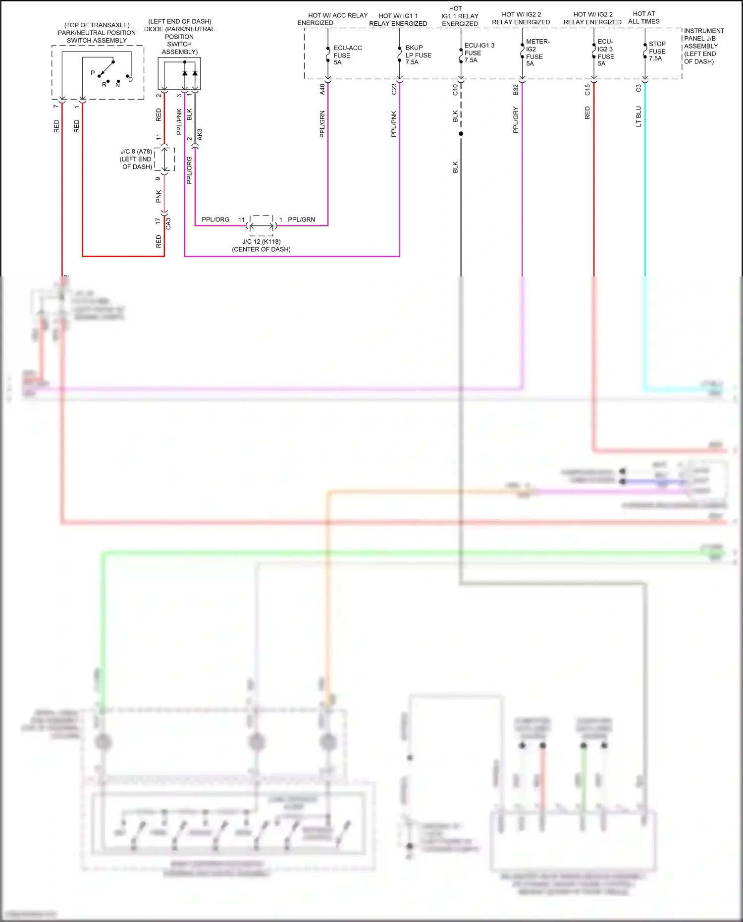 Wiring diagram computer data lines system for Toyota Camry XV70 facelift (2020-2024) (122 of 133)