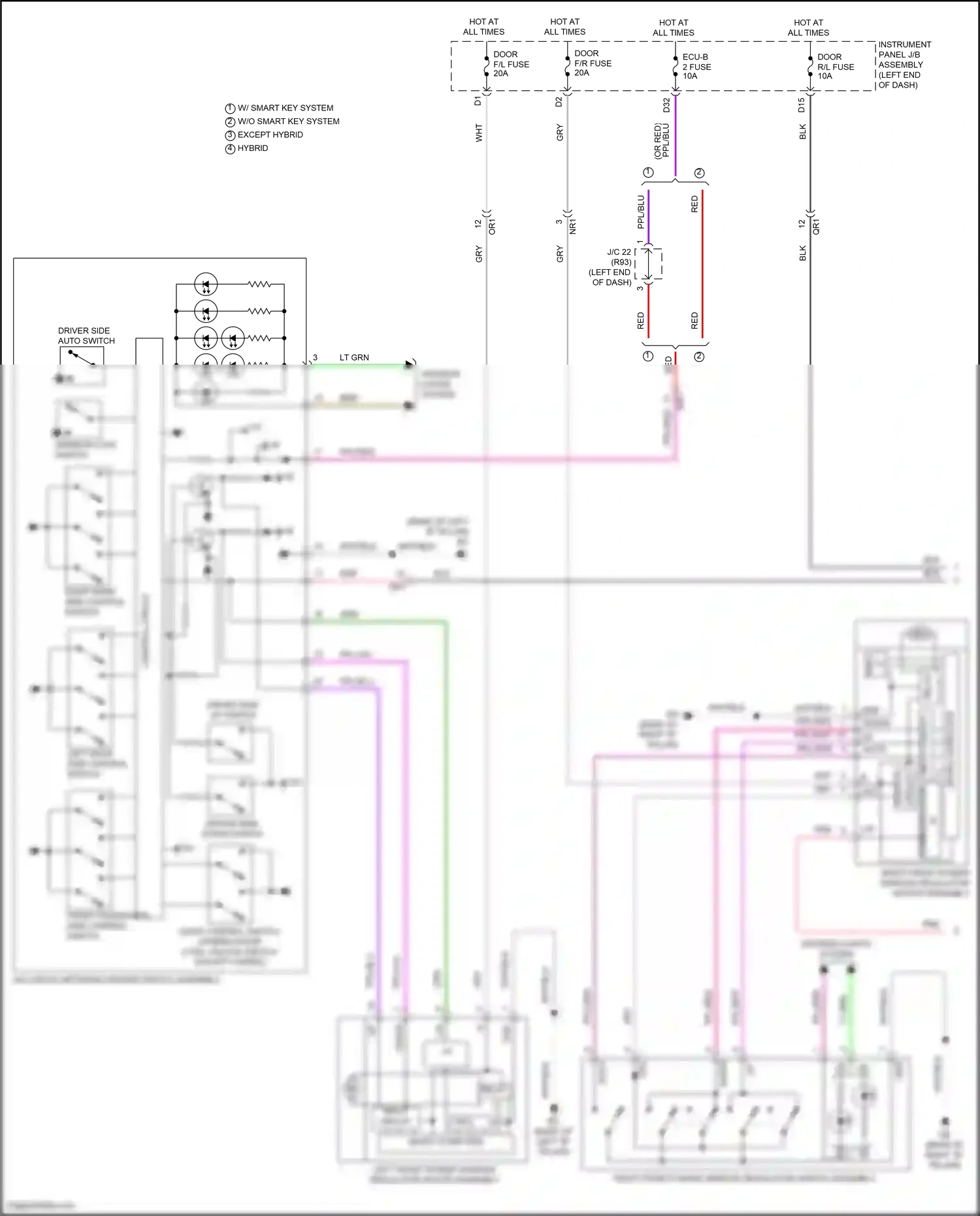 Wiring diagram micro computer for Toyota Camry XV70 facelift (2020-2024) (1 of 2)