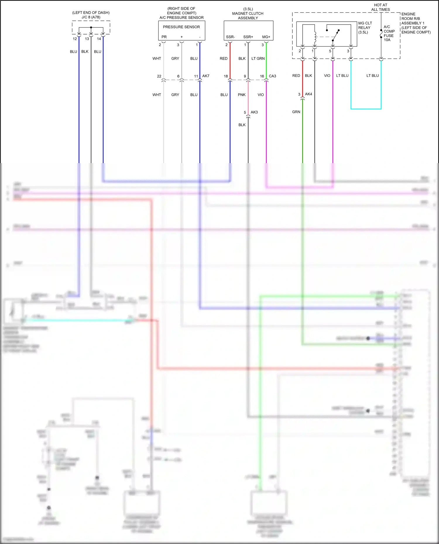 Wiring diagram shift interlock system for Toyota Camry XV70 facelift (2020-2024) (4 of 10)