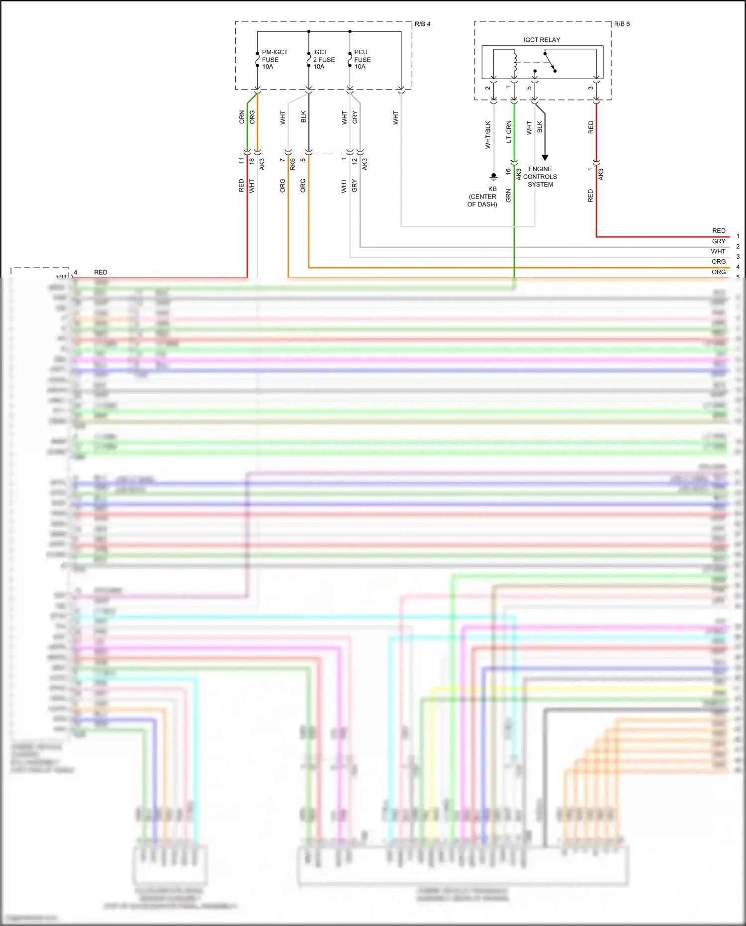 Wiring diagram accelerator pedal sensor assembly for Toyota Camry XV70 (2017-2021) (3 of 8)