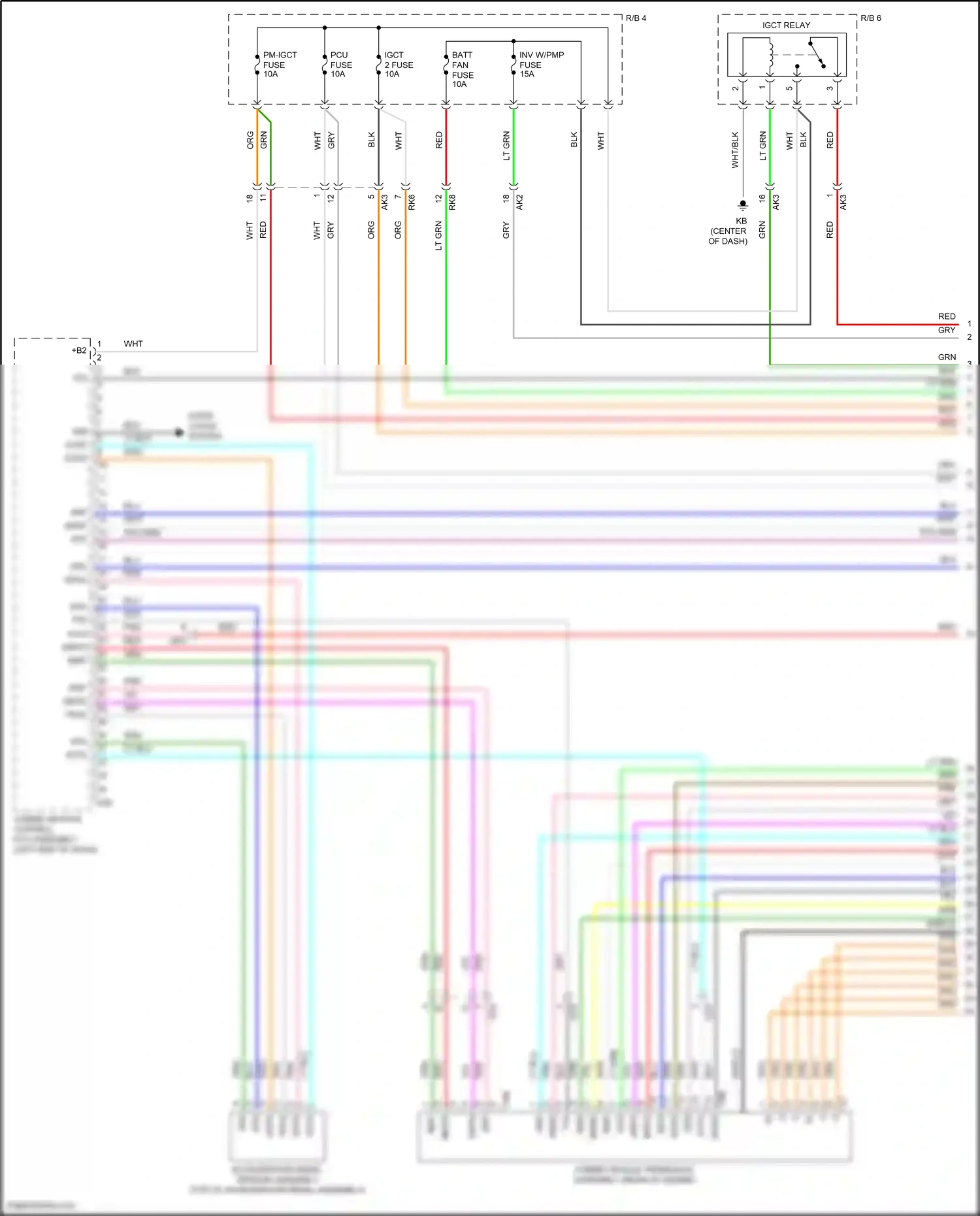 Wiring diagram accelerator pedal sensor assembly for Toyota Camry XV70 (2017-2021) (6 of 8)
