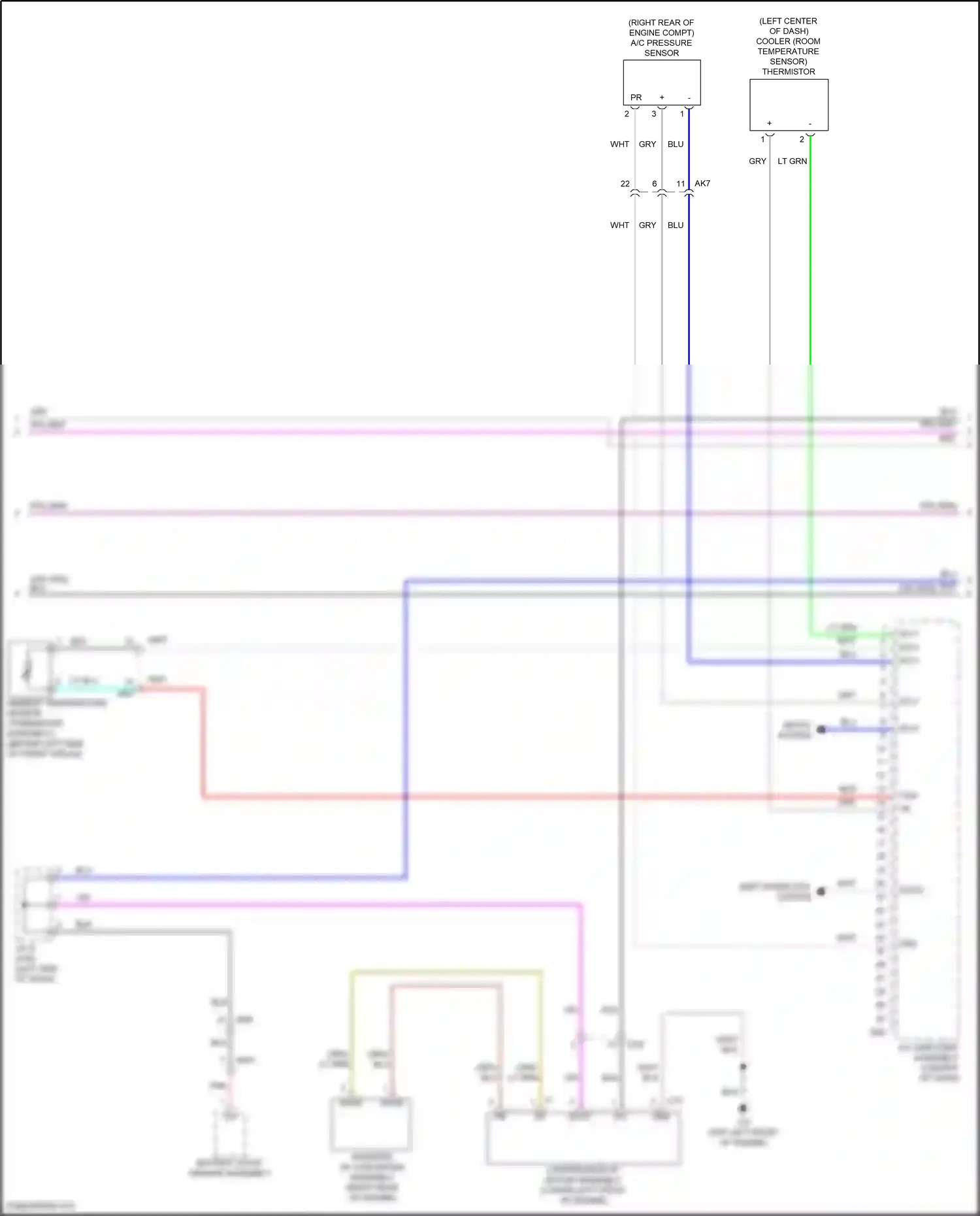 Wiring diagram battery state sensor assembly for Toyota Camry XV70 (2017-2021) (1 of 4)