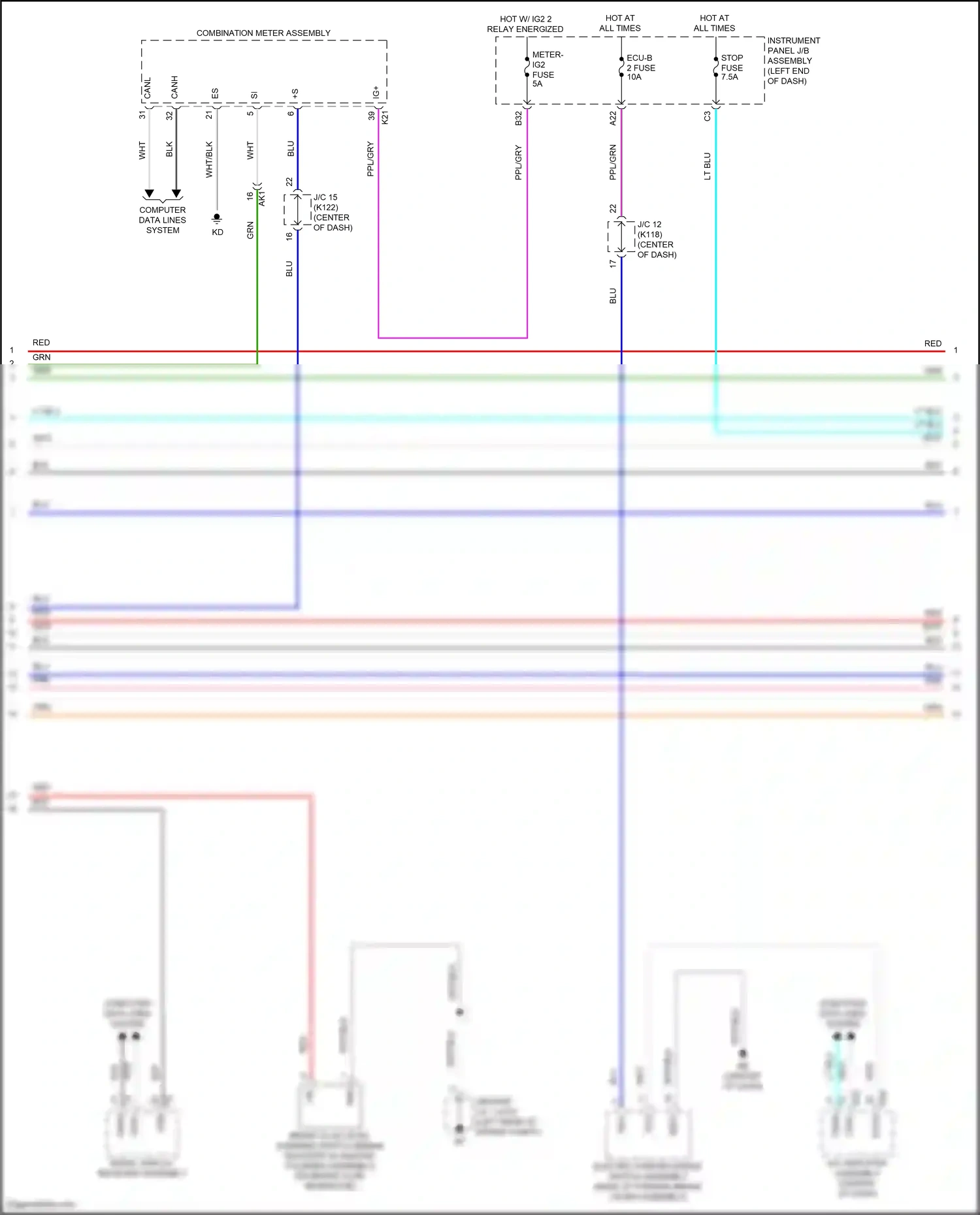 Wiring diagram computer data lines system for Toyota Camry XV70 (2017-2021) (58 of 127)