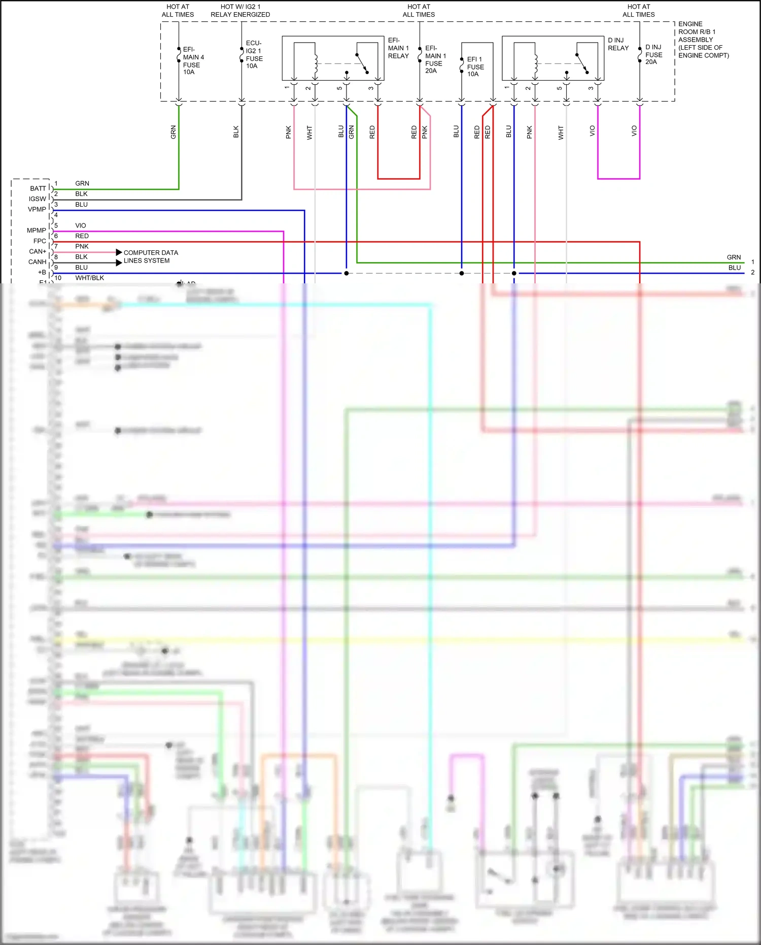 Wiring diagram computer data lines system for Toyota Camry XV70 (2017-2021) (121 of 127)
