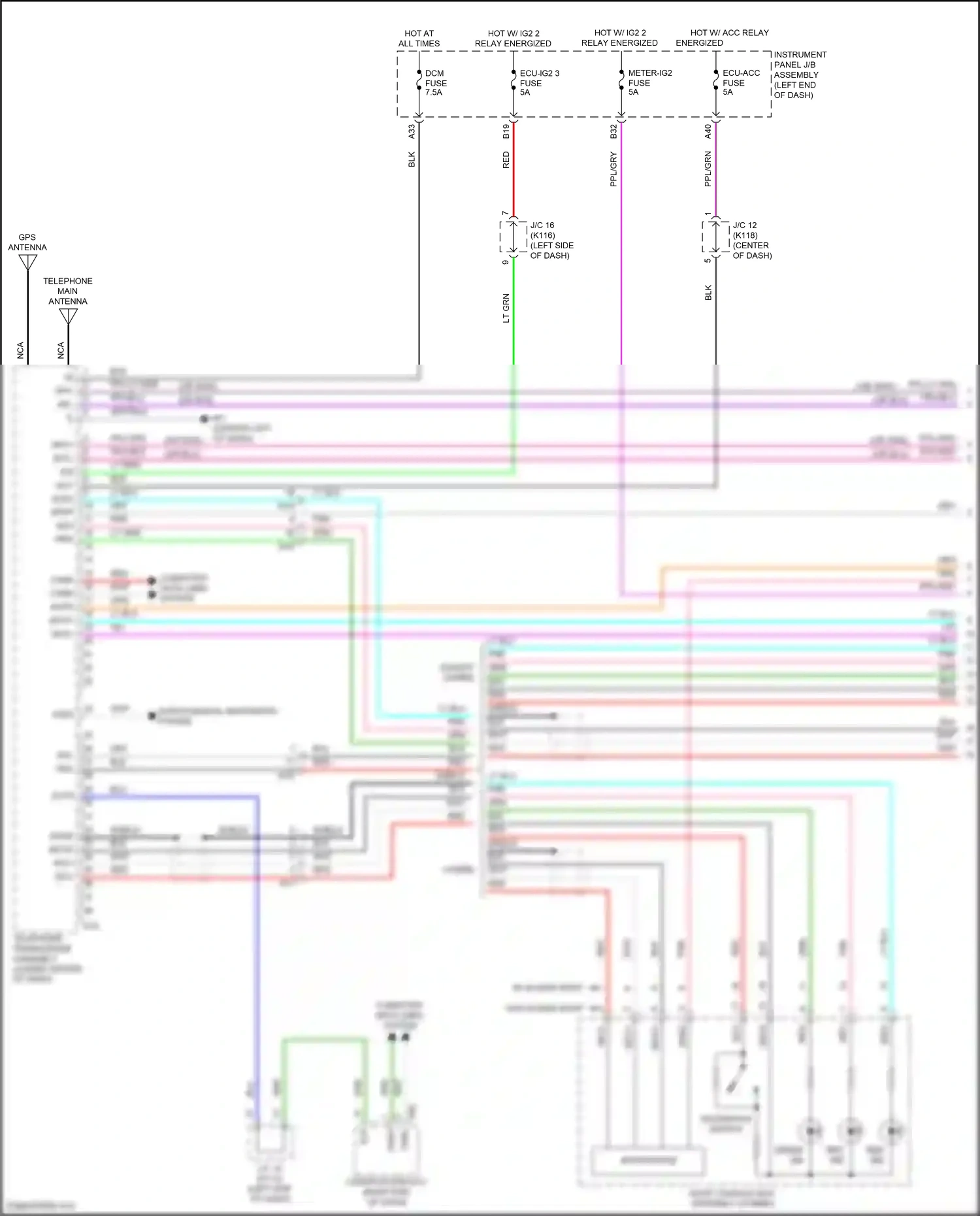 Wiring diagram computer data lines system for Toyota Camry XV70 (2017-2021) (28 of 127)
