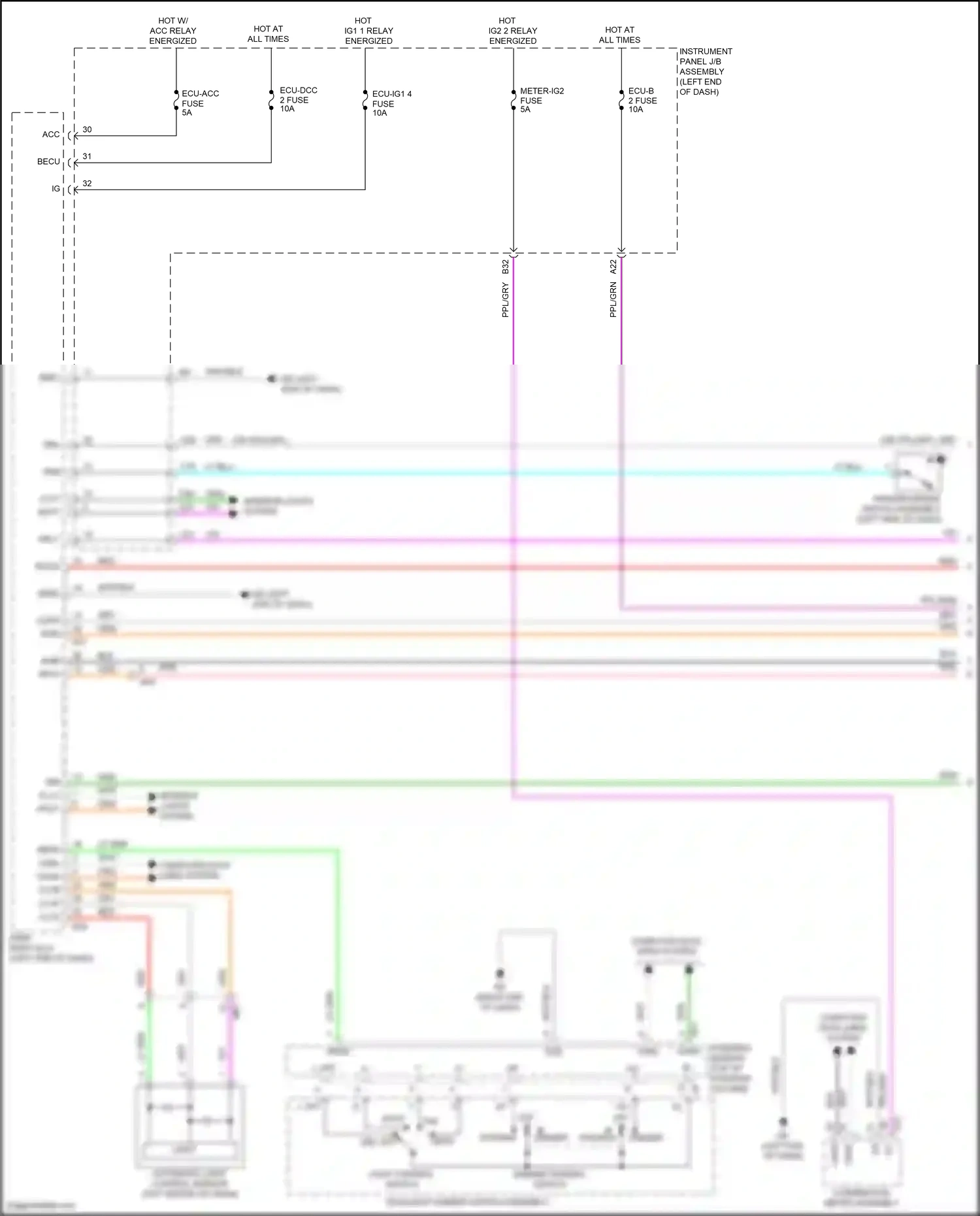 Wiring diagram computer data lines system for Toyota Camry XV70 (2017-2021) (12 of 127)