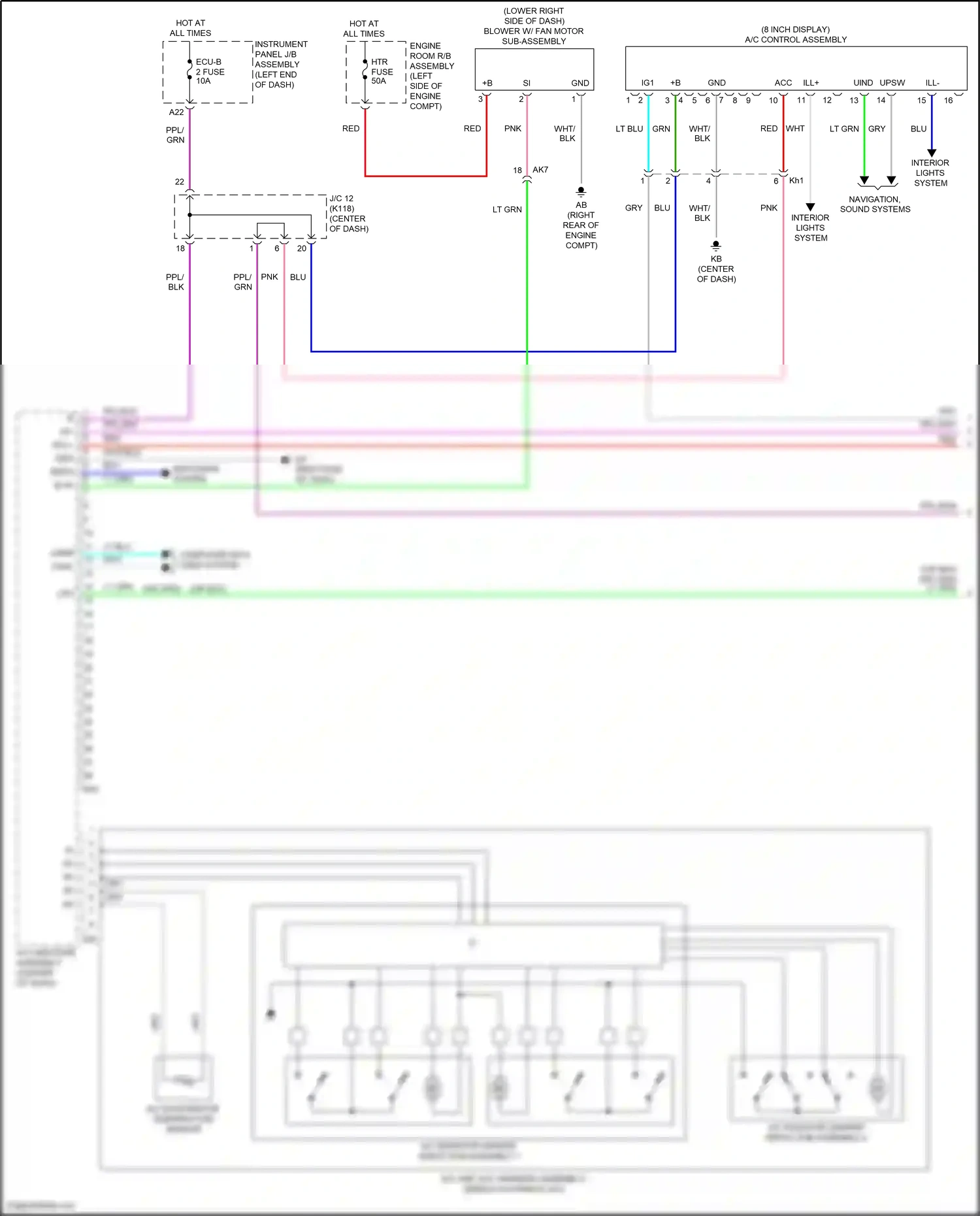 Wiring diagram computer data lines system for Toyota Camry XV70 (2017-2021) (41 of 127)