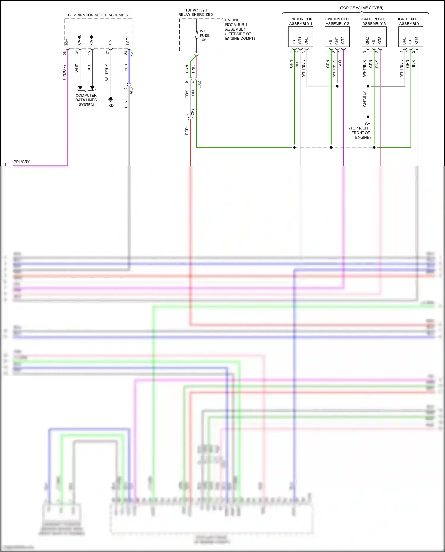 Wiring diagram computer data lines system for Toyota Camry XV70 (2017-2021) (122 of 127)