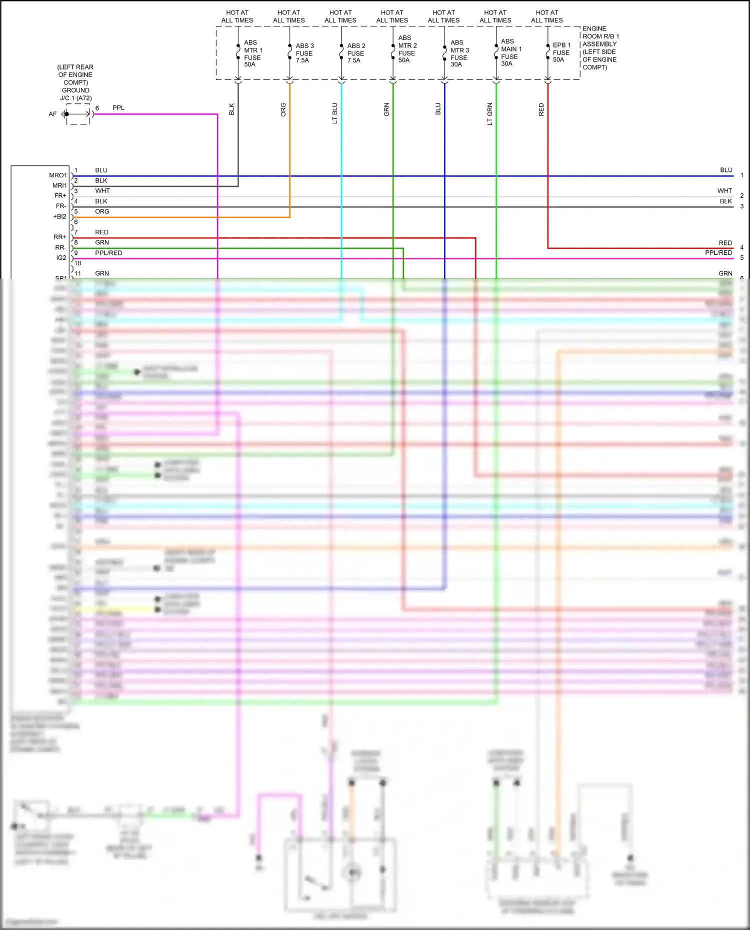 Wiring diagram computer data lines system for Toyota Camry XV70 (2017-2021) (56 of 127)