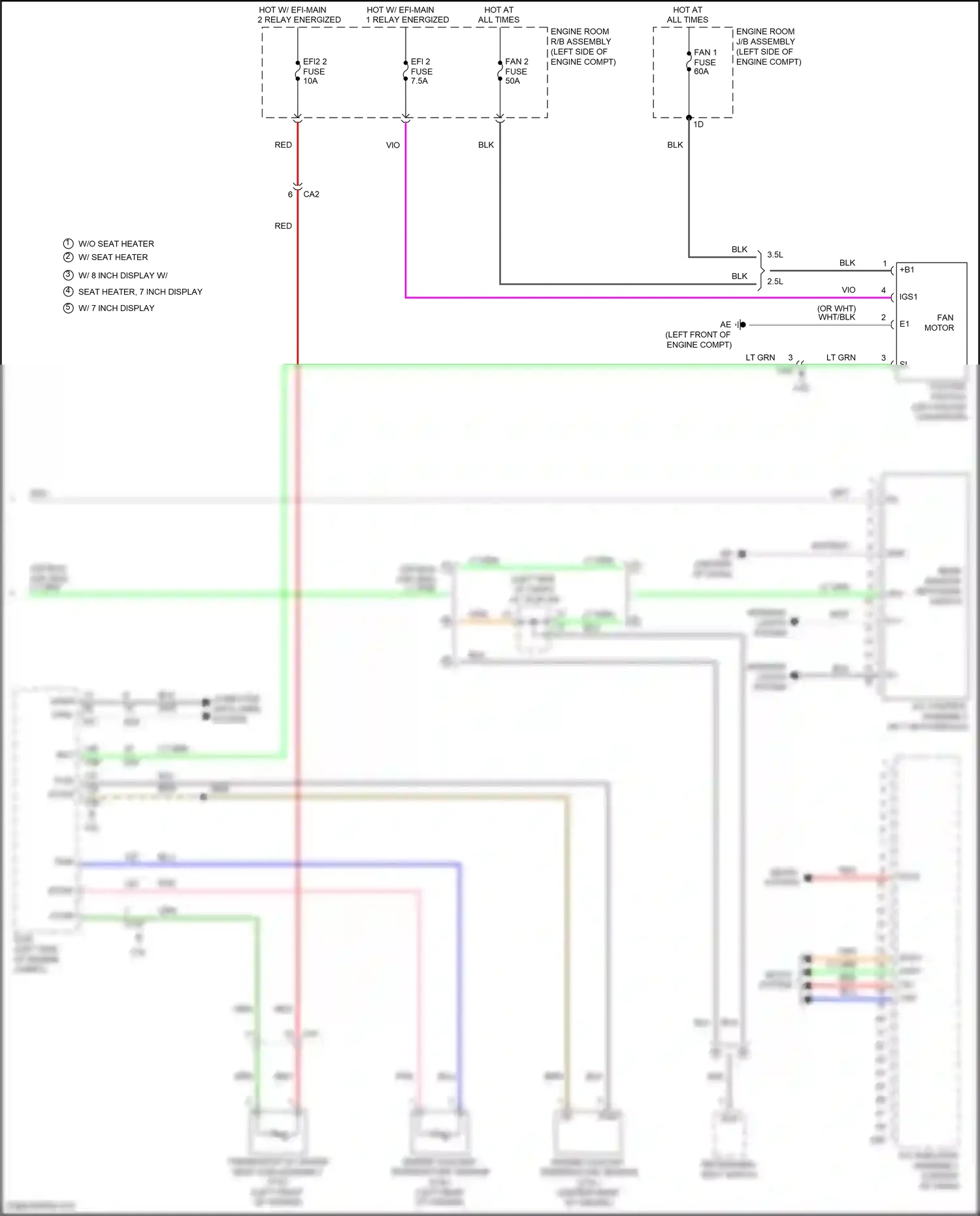 Wiring diagram computer data lines system for Toyota Camry XV70 (2017-2021) (43 of 127)