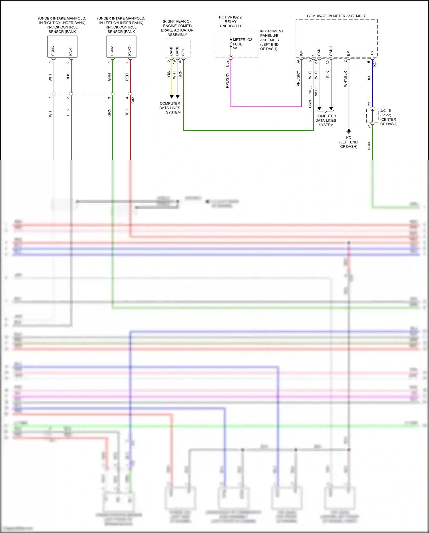 Wiring diagram computer data lines system for Toyota Camry XV70 (2017-2021) (126 of 127)