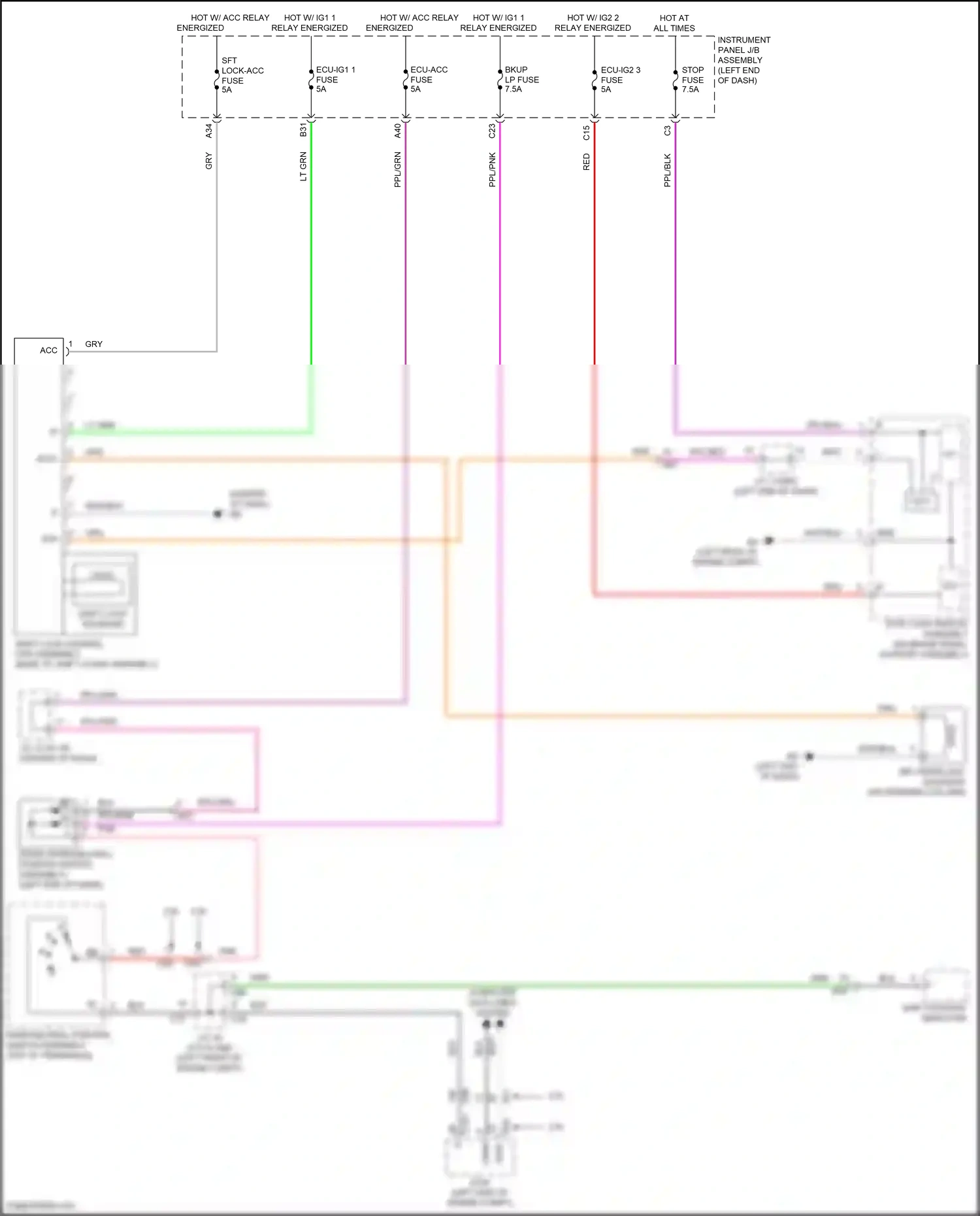 Wiring diagram computer data lines system for Toyota Camry XV70 (2017-2021) (87 of 127)