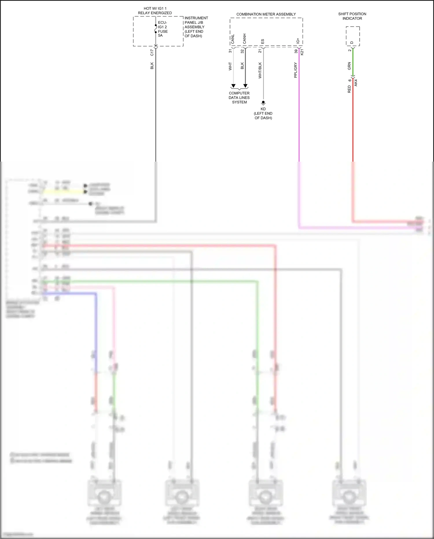Wiring diagram computer data lines system for Toyota Camry XV70 (2017-2021) (91 of 127)