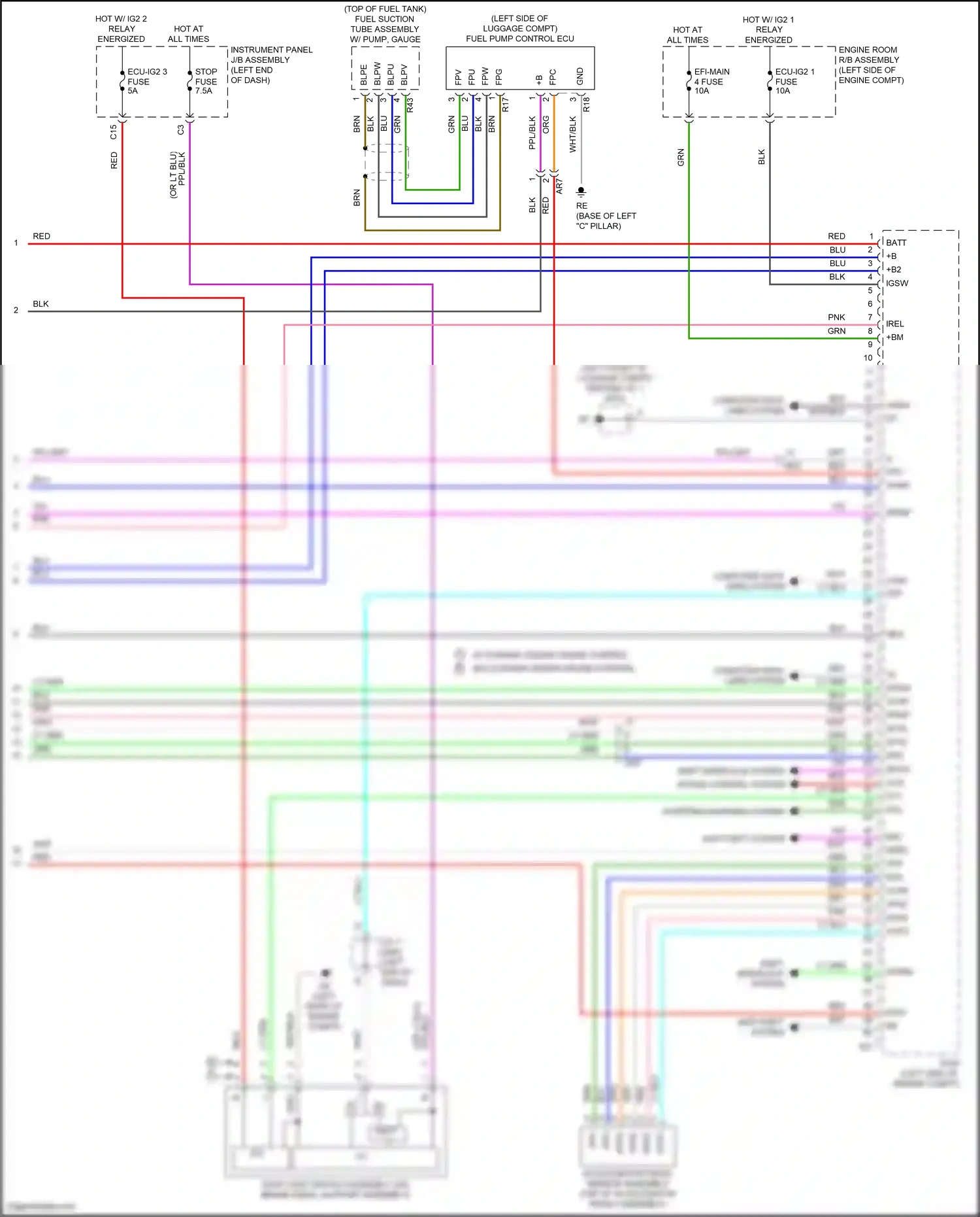 Wiring diagram computer data lines system for Toyota Camry XV70 (2017-2021) (125 of 127)