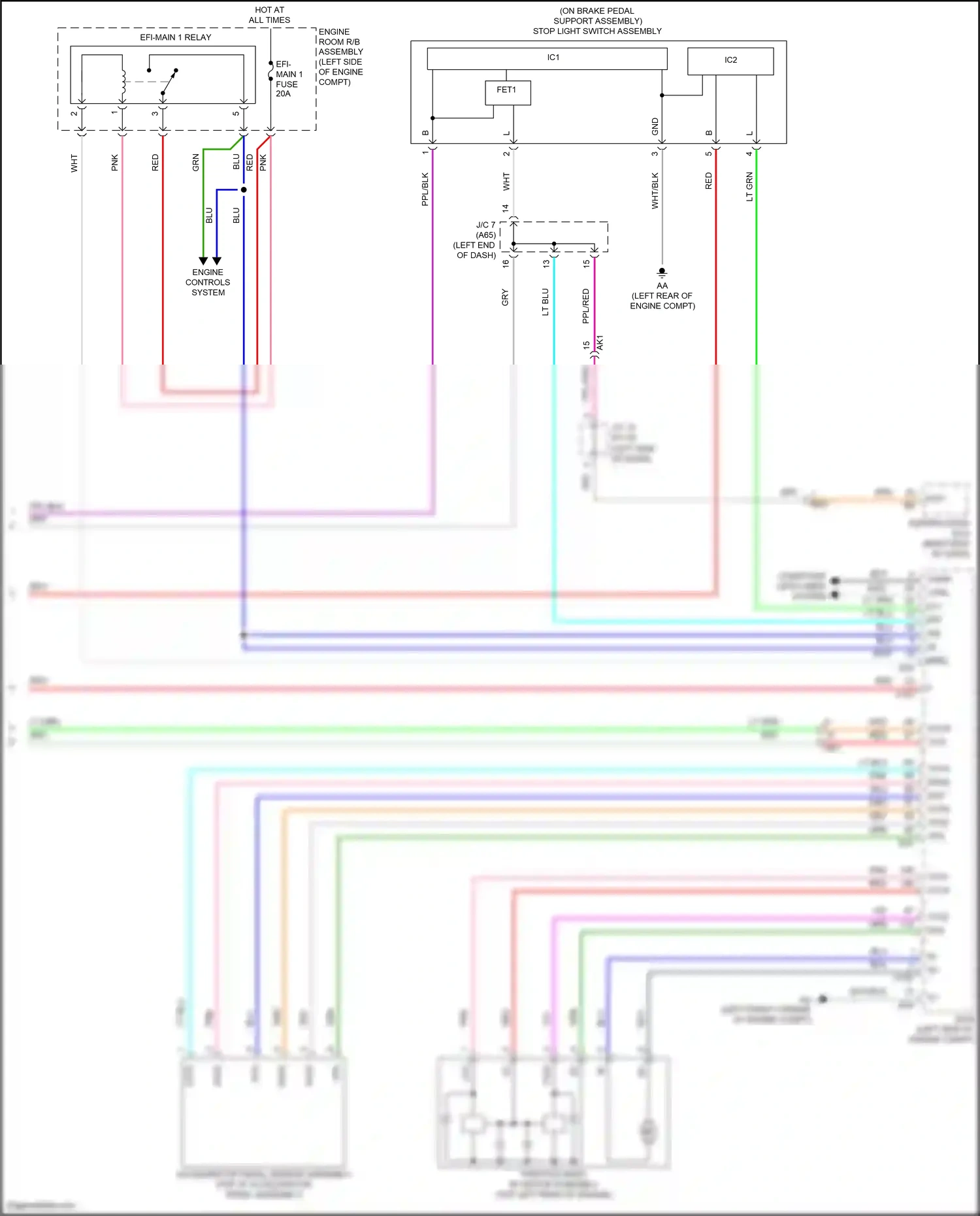 Wiring diagram computer data lines system for Toyota Camry XV70 (2017-2021) (93 of 127)