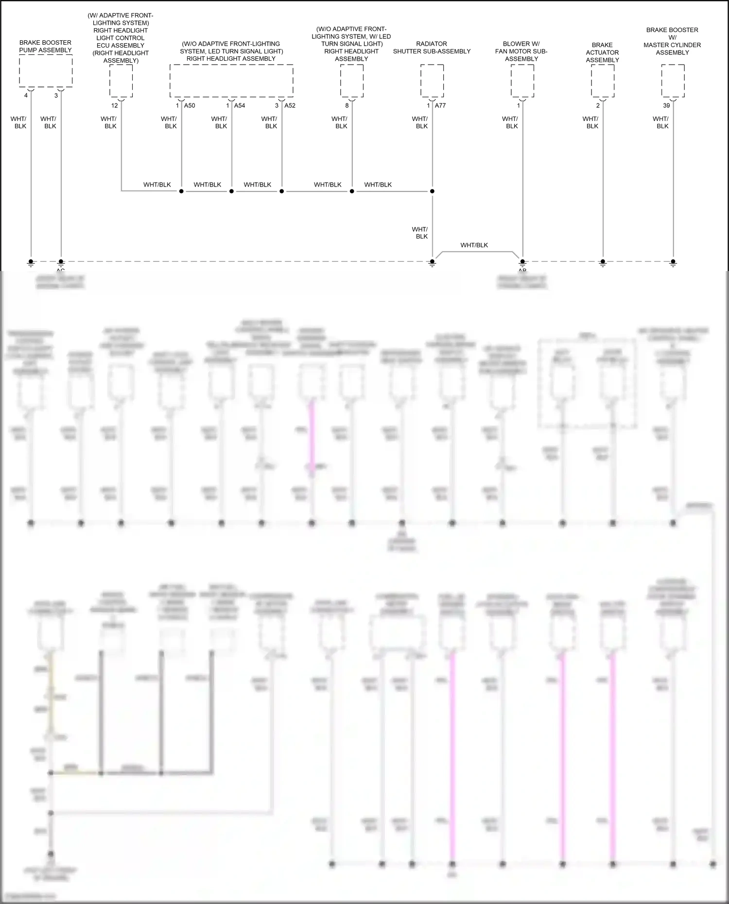Wiring diagram data link connector 3 for Toyota Camry XV70 (2017-2021) (5 of 7)