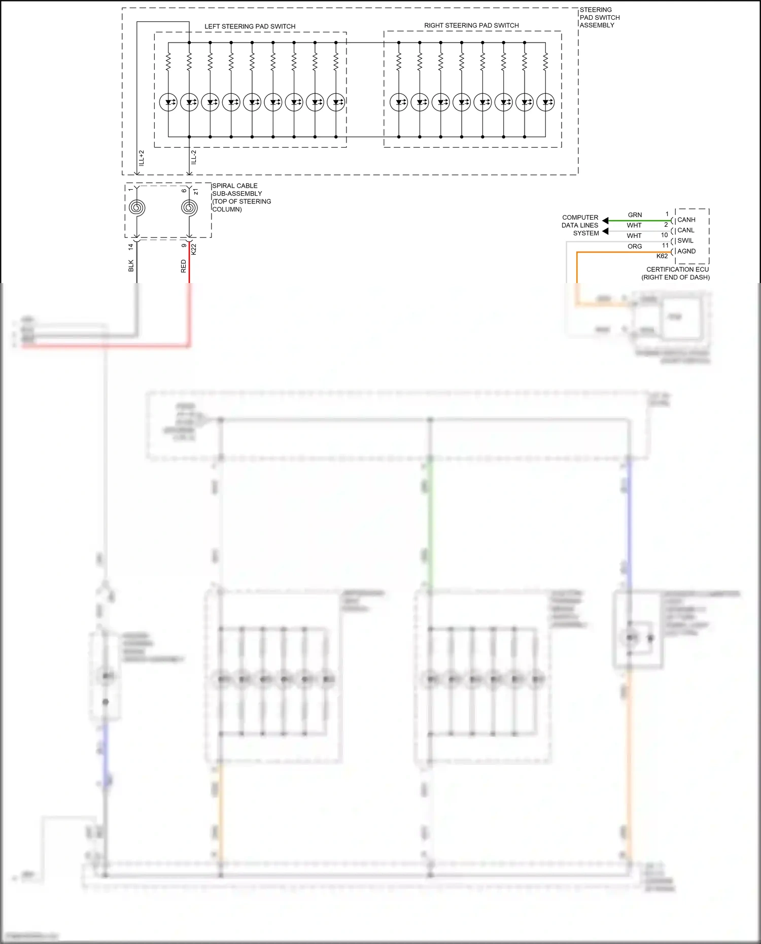 Wiring diagram pcb pc for Toyota Camry XV70 (2017-2021) (4 of 6)