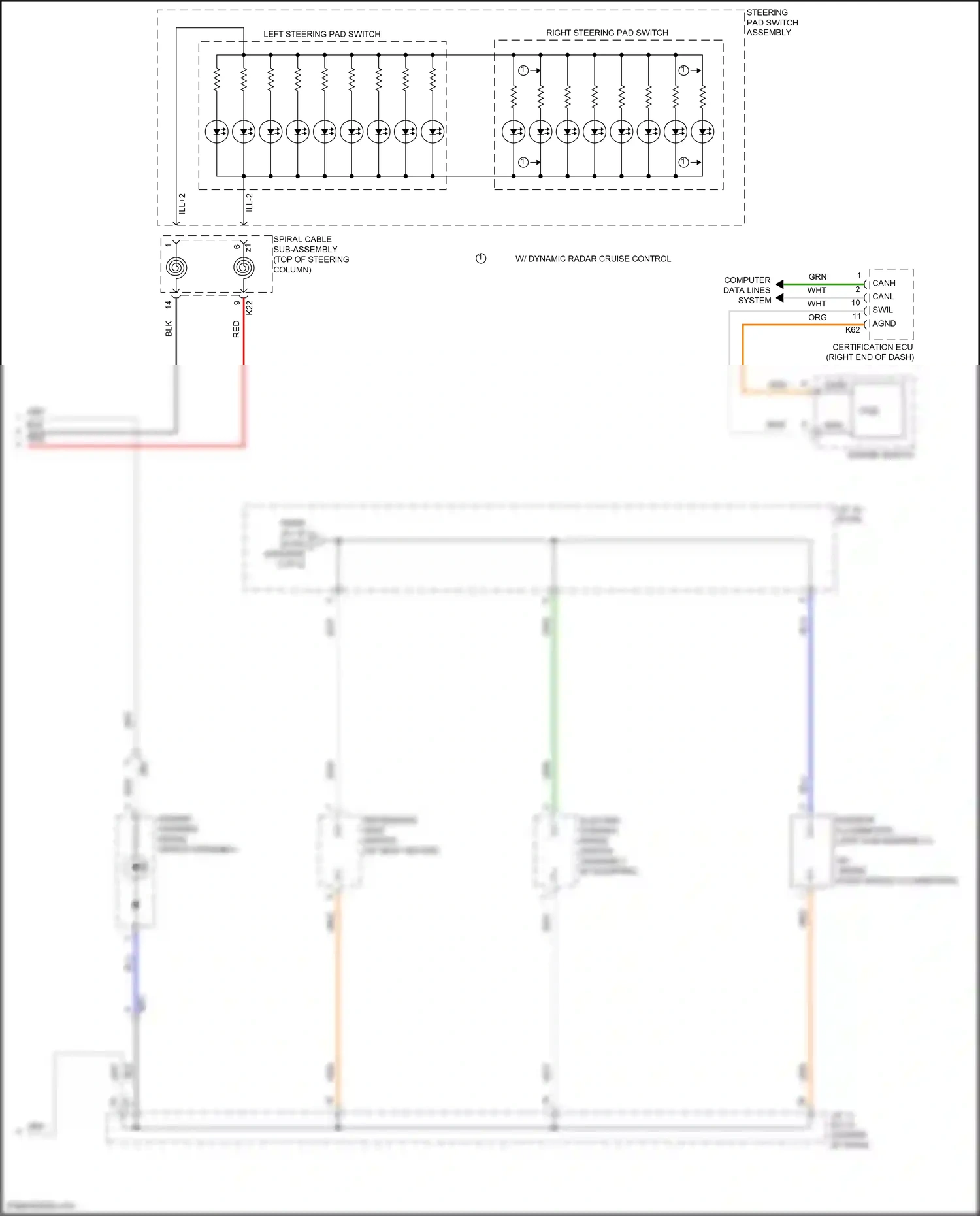 Wiring diagram pcb pc for Toyota Camry XV70 (2017-2021) (3 of 6)