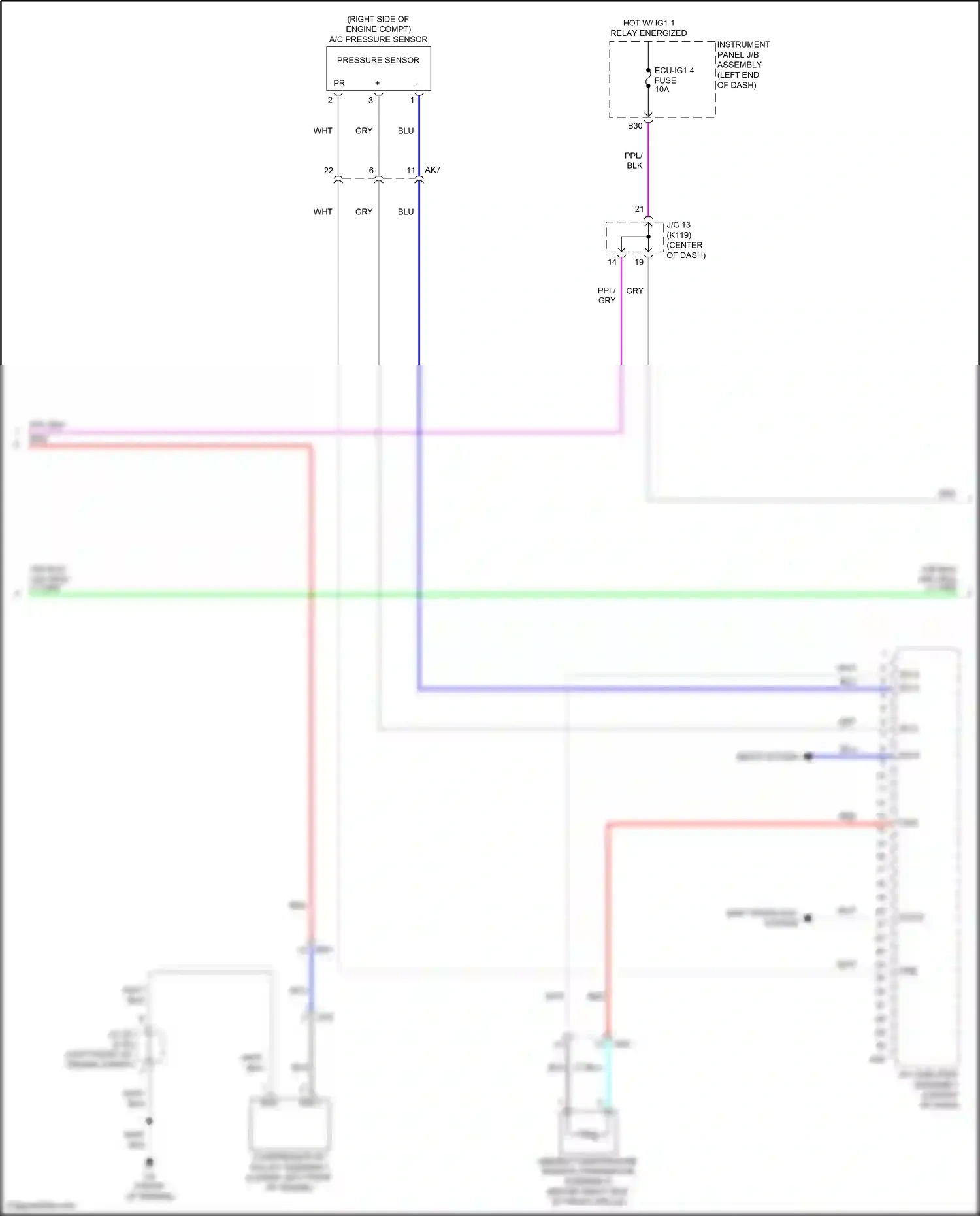Wiring diagram shift interlock system for Toyota Camry XV70 (2017-2021) (8 of 11)