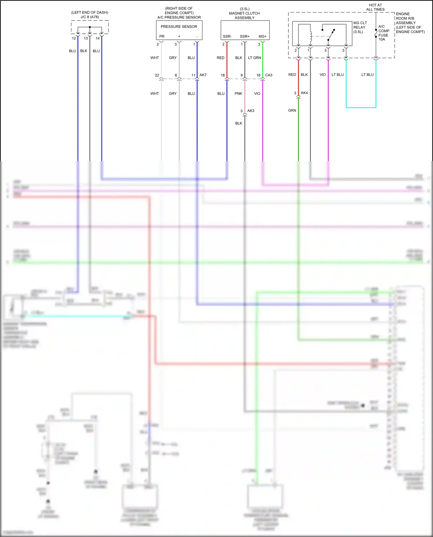Wiring diagram shift interlock system for Toyota Camry XV70 (2017-2021) (4 of 11)
