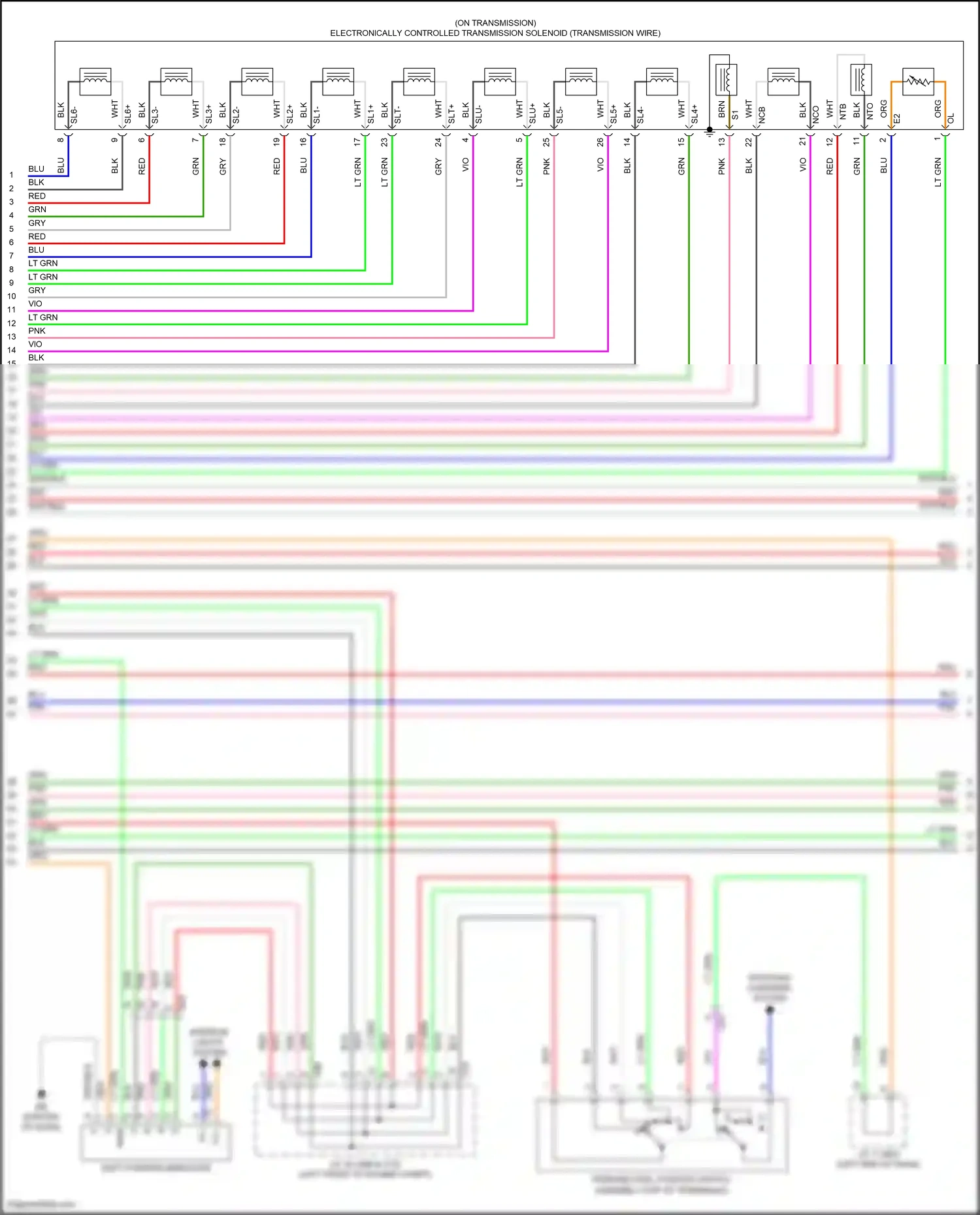 Wiring diagram shift position indicator for Toyota Camry XV70 (2017-2021) (17 of 20)