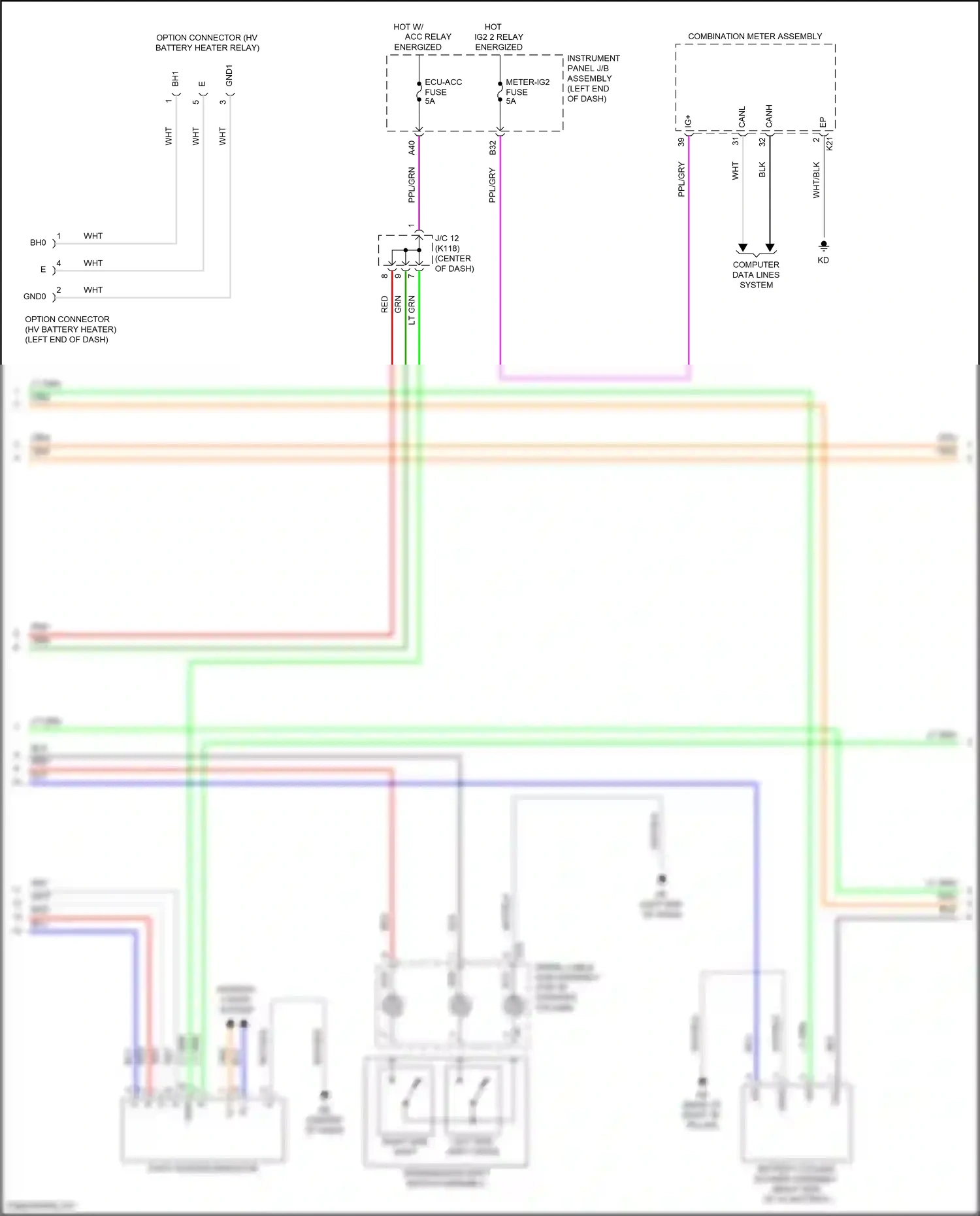 Wiring diagram shift position indicator for Toyota Camry XV70 (2017-2021) (18 of 20)