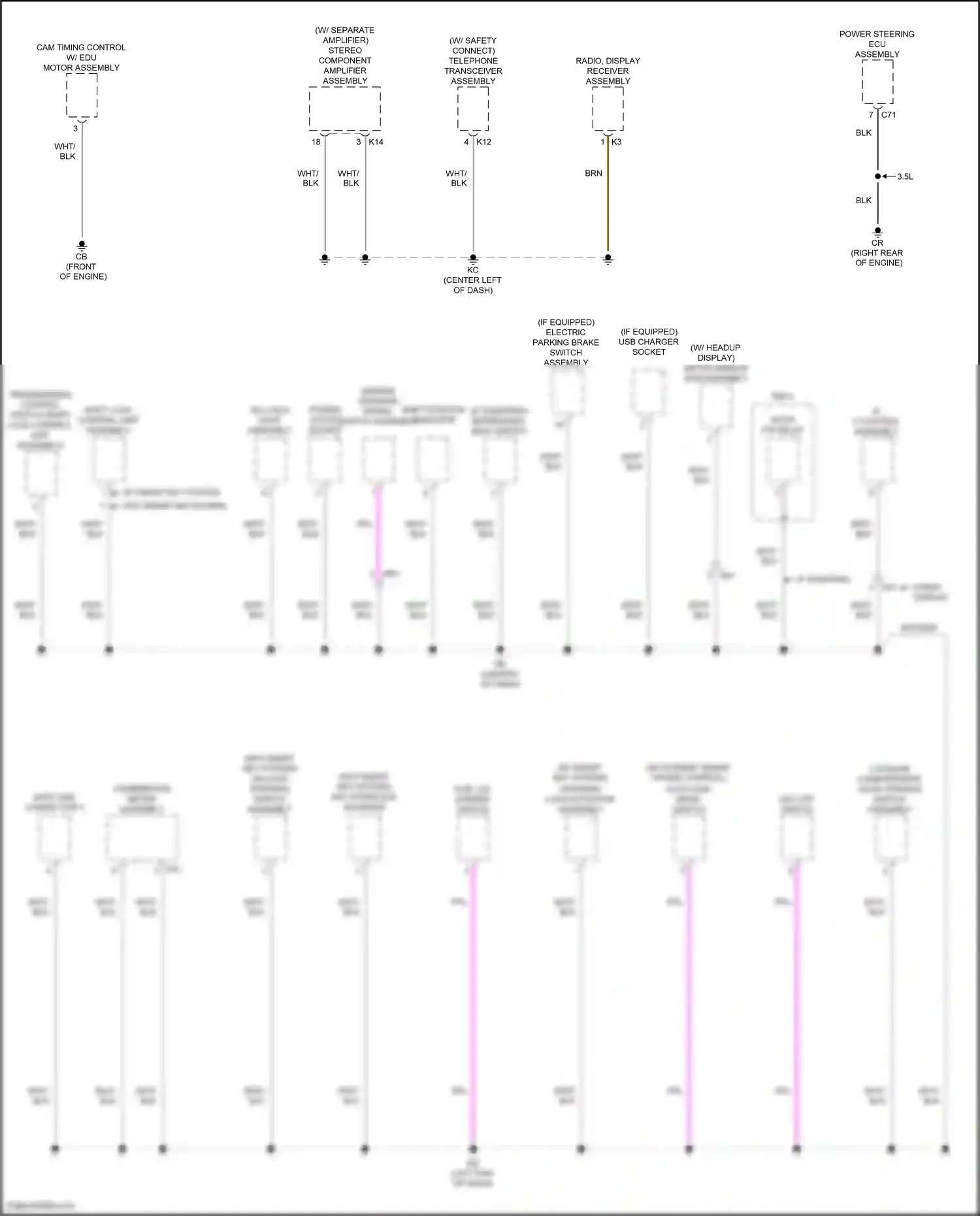 Wiring diagram shift position indicator for Toyota Camry XV70 (2017-2021) (1 of 20)