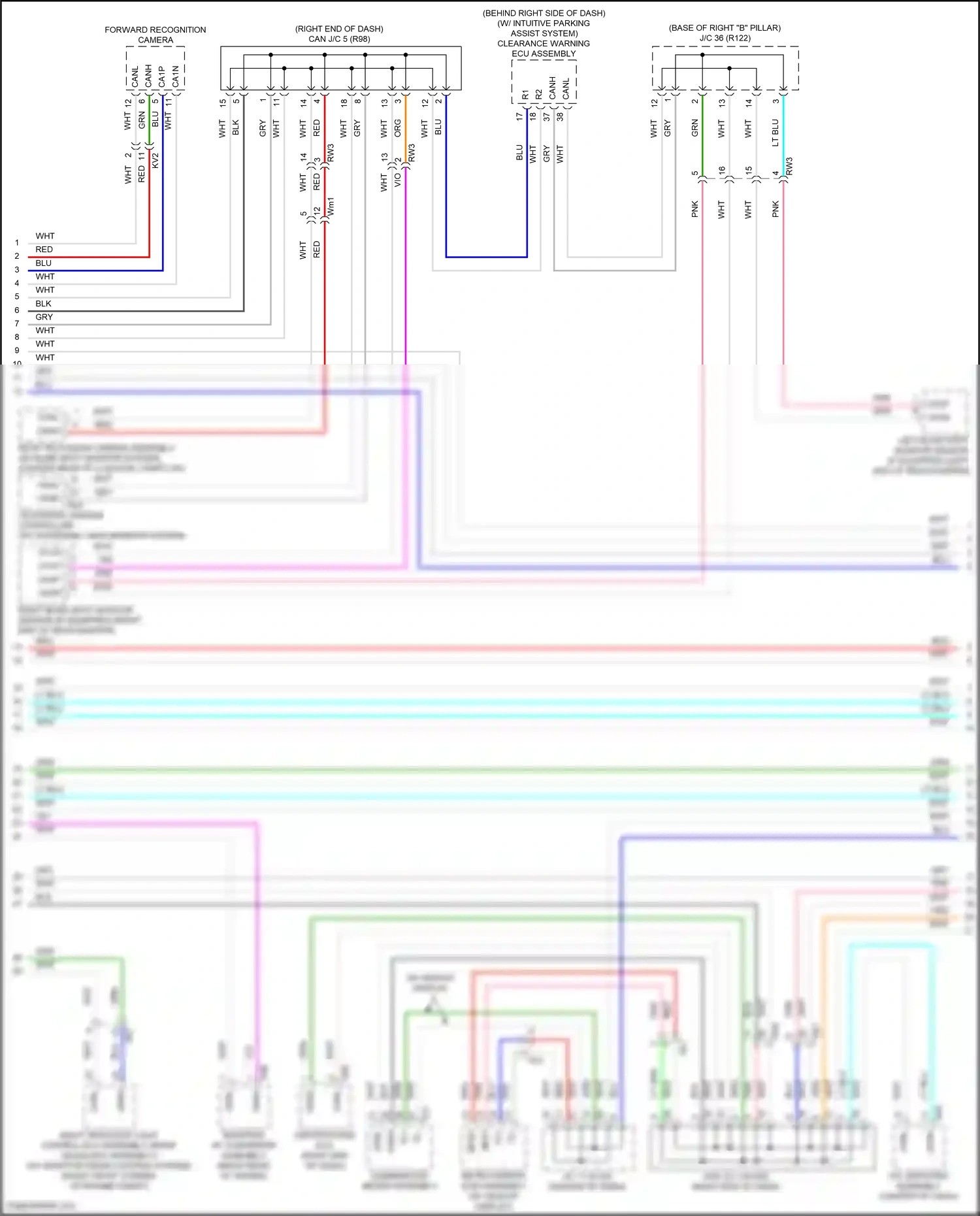 Wiring diagram television camera controller for Toyota Camry XV70 (2017-2021) (11 of 18)