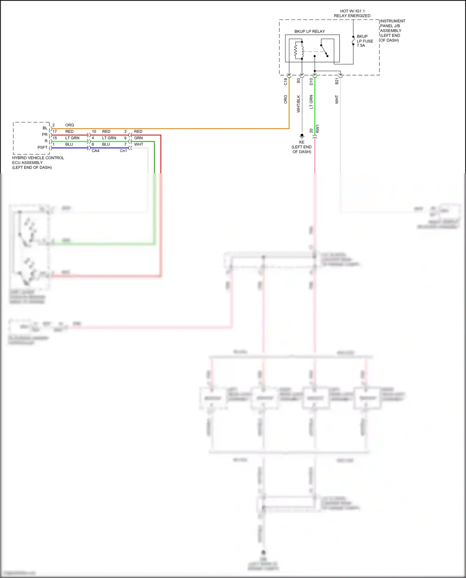 Wiring diagram television camera controller for Toyota Camry XV70 (2017-2021) (2 of 18)