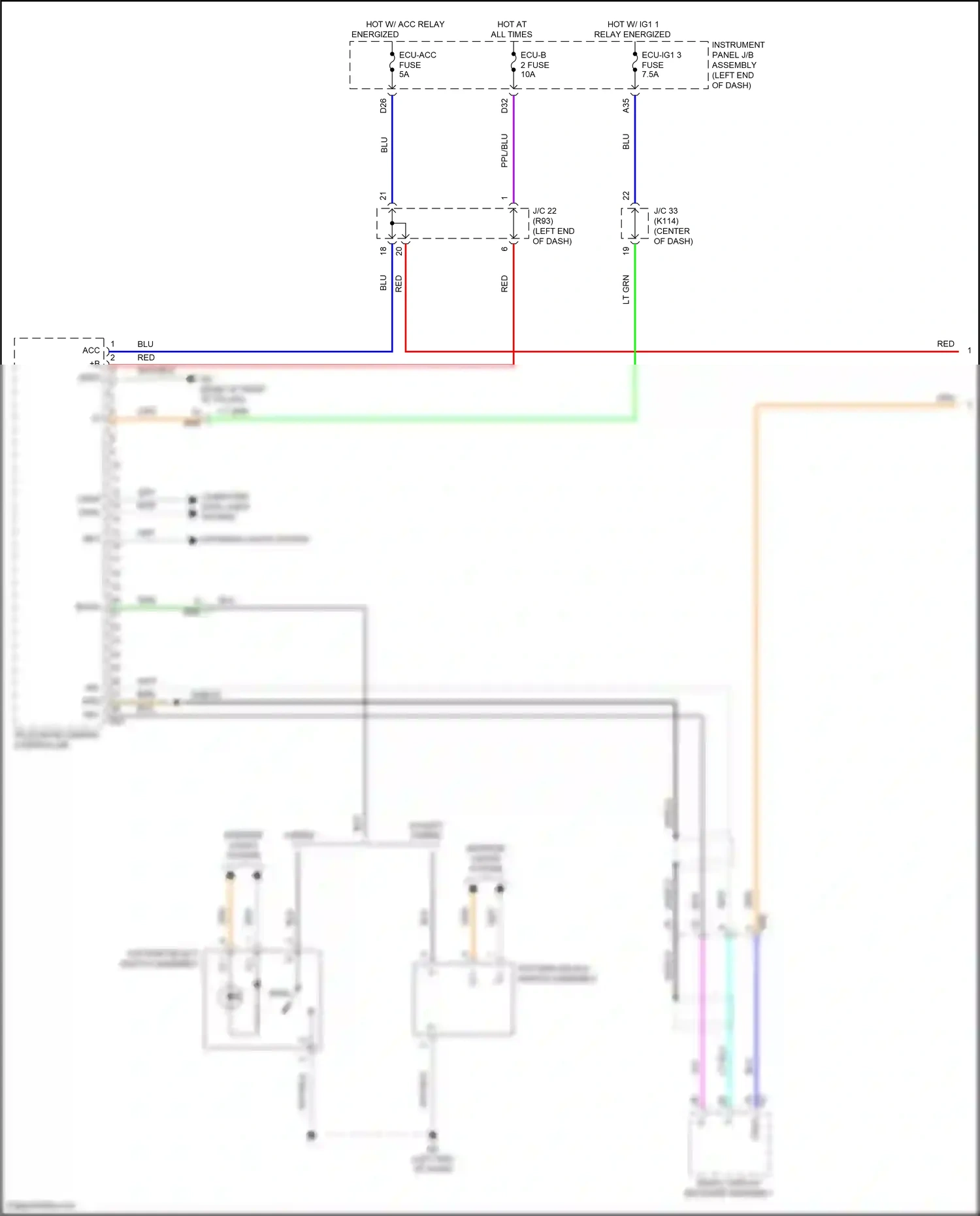 Wiring diagram television camera controller for Toyota Camry XV70 (2017-2021) (3 of 18)