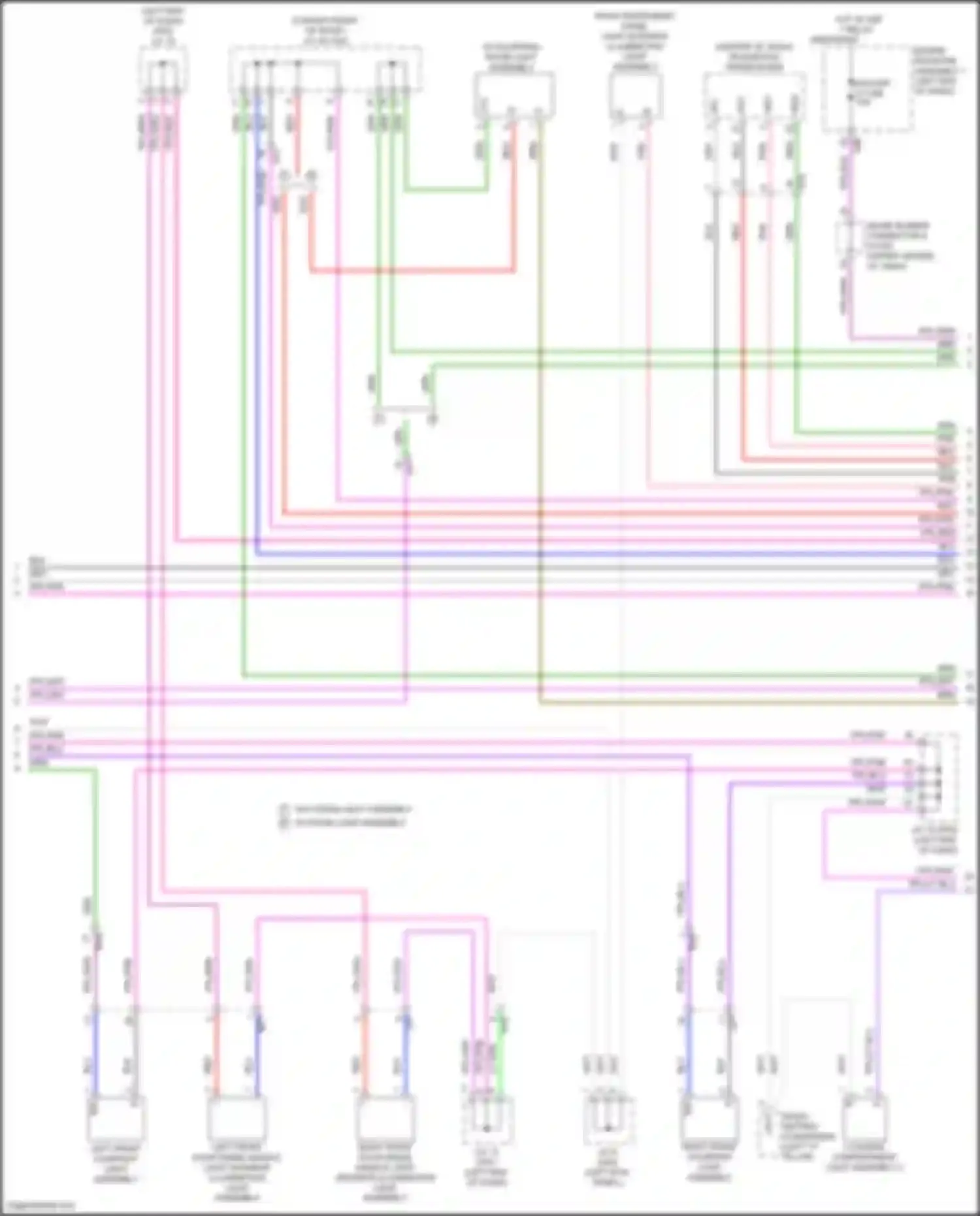 Camry Toyota XV80 (2024-2024): Courtesy lamps circuit (2 of 3)