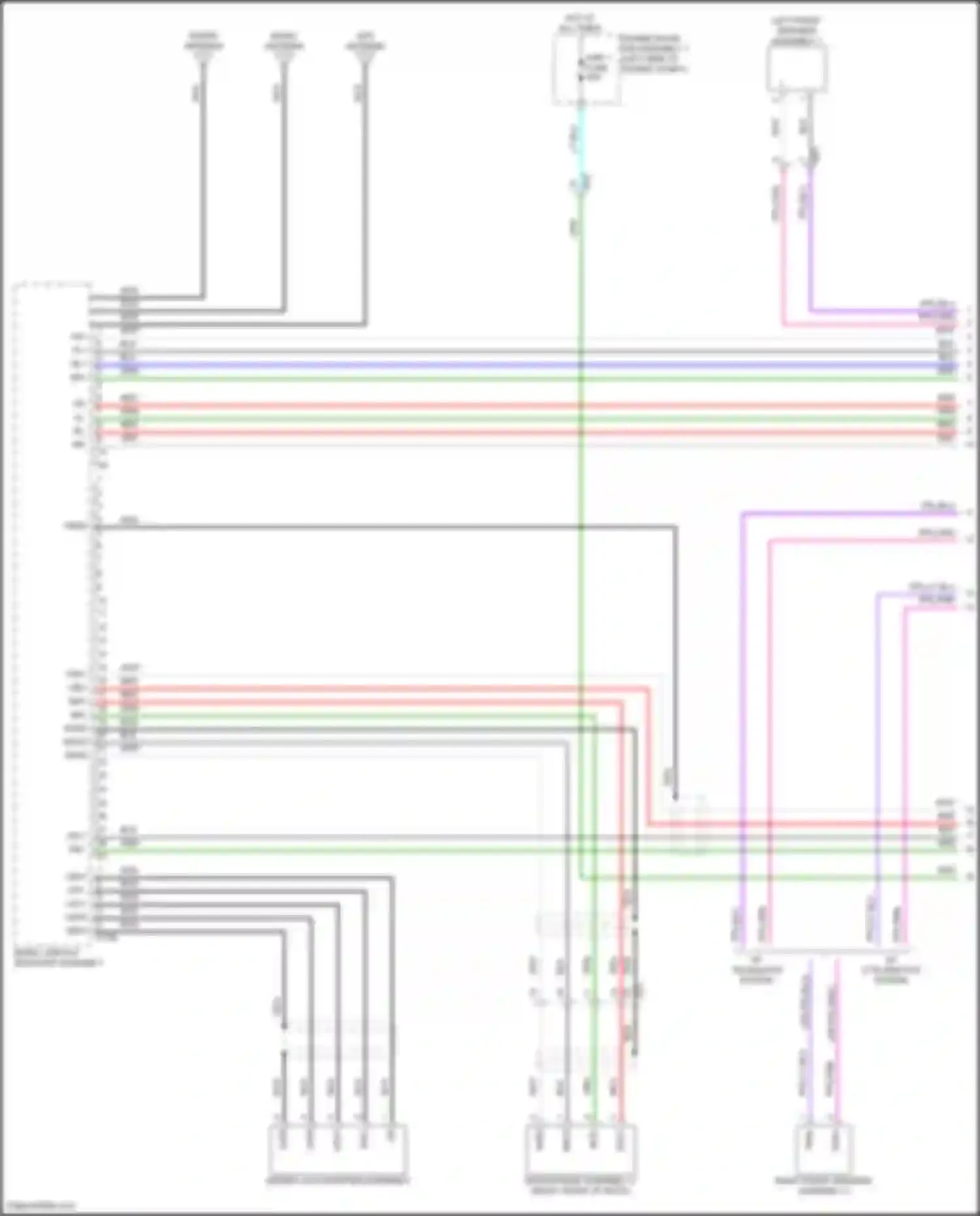 Camry Toyota XV80 (2024-2024): Navigation circuit, w/ separate amplifier (1 of 4)