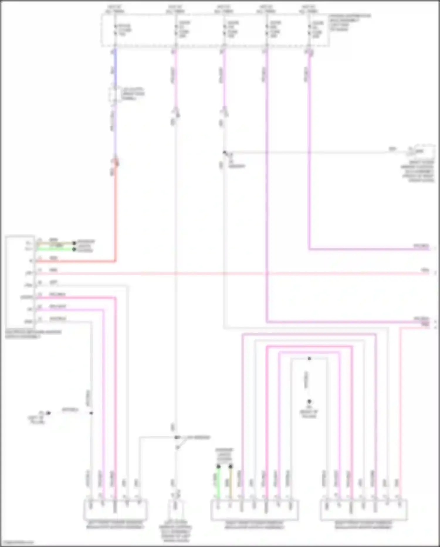 Camry Toyota XV80 (2024-2024): Power windows circuit (1 of 2)