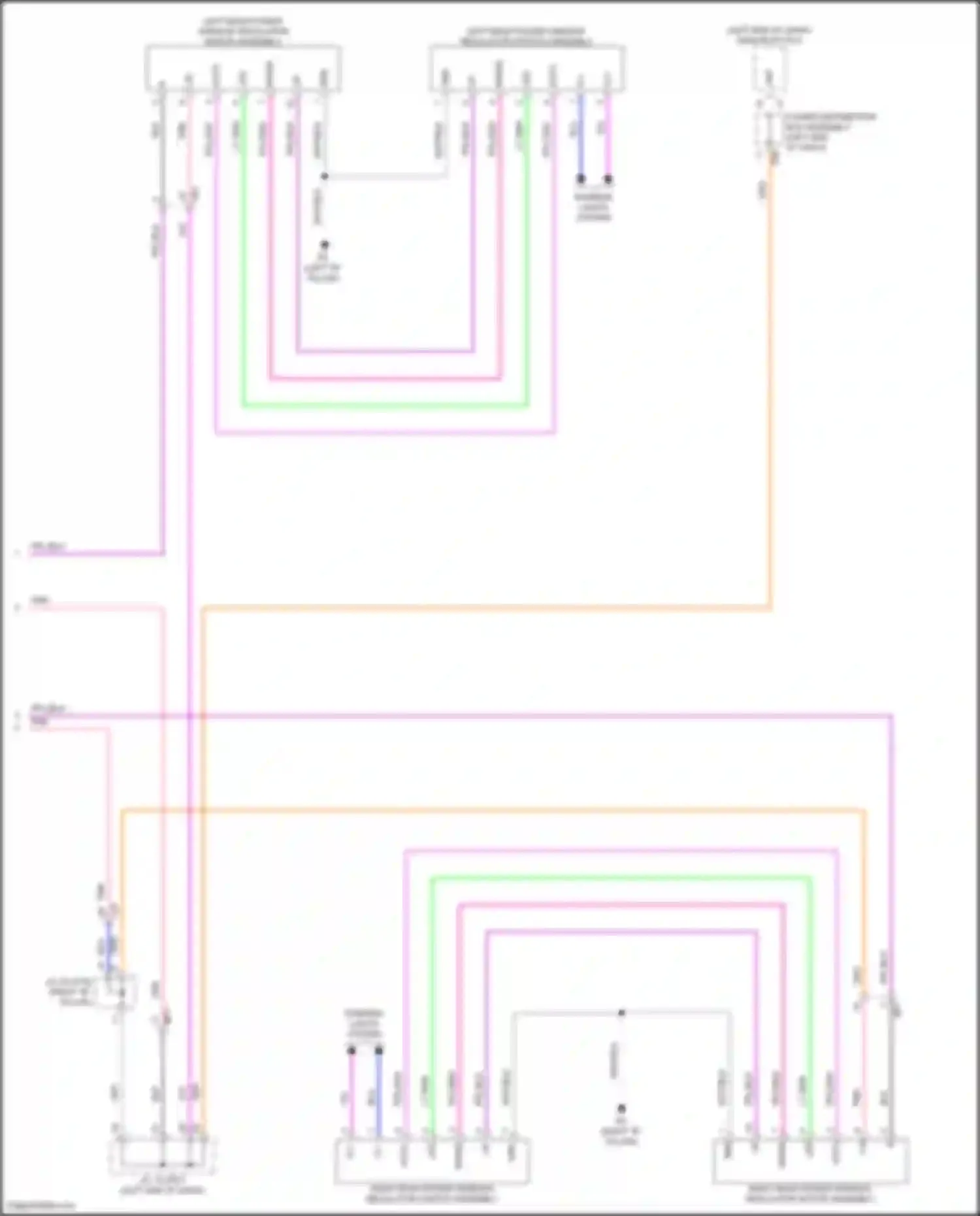 Camry Toyota XV80 (2024-2024): Power windows circuit (2 of 2)