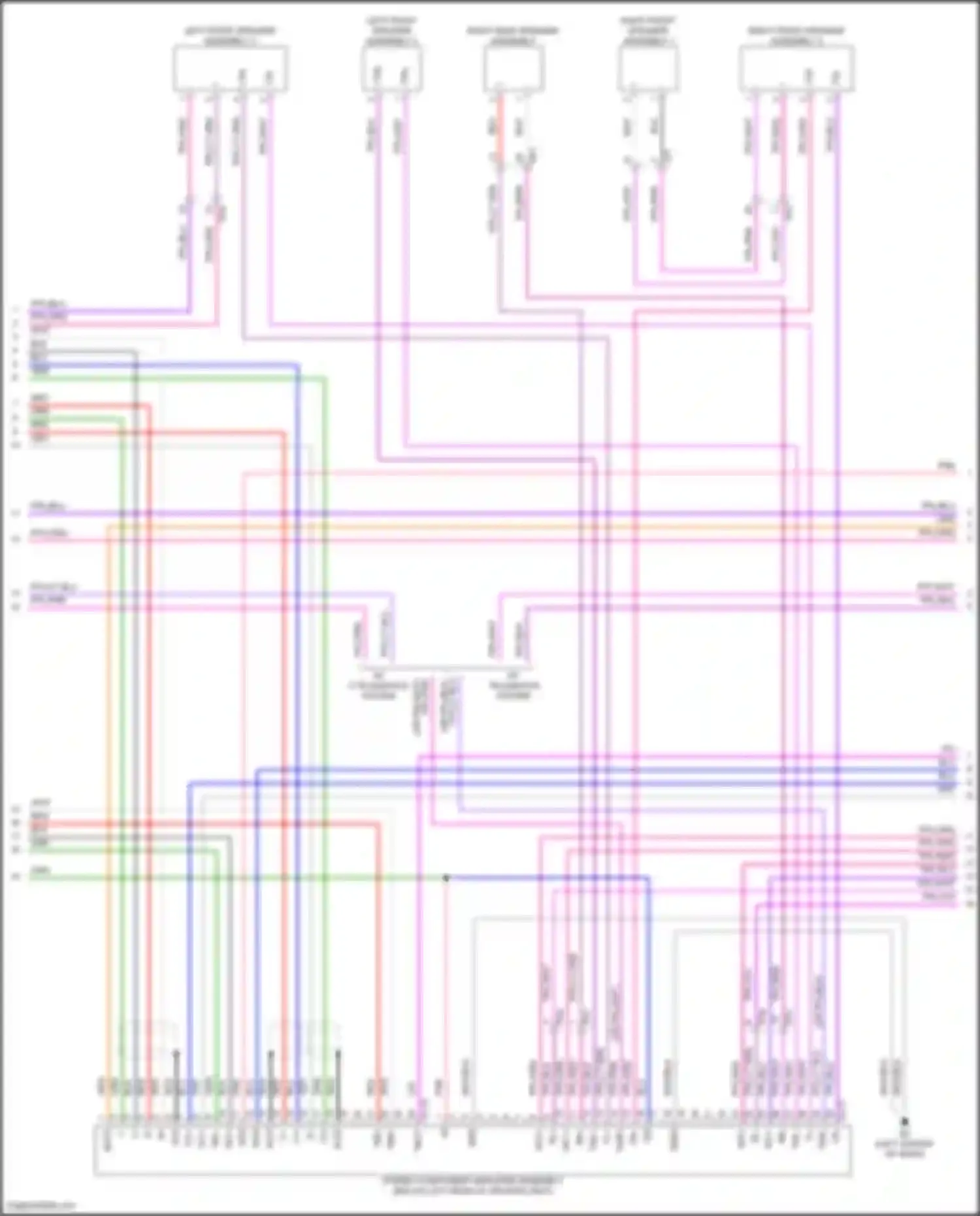 Camry Toyota XV80 (2024-2024): Radio circuit, w/ separate amplifier (2 of 4)