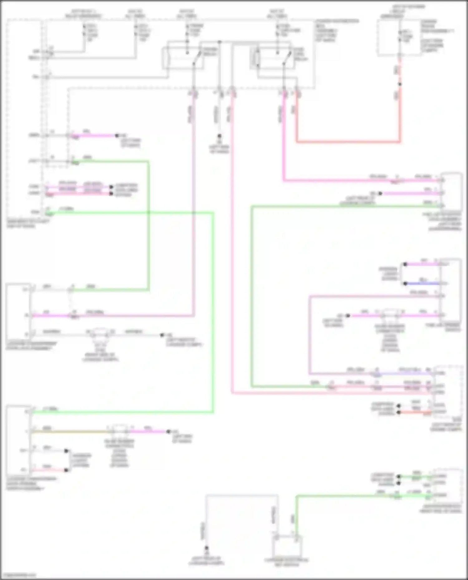 Camry Toyota XV80 (2024-2024): Trunk & fuel door release circuit