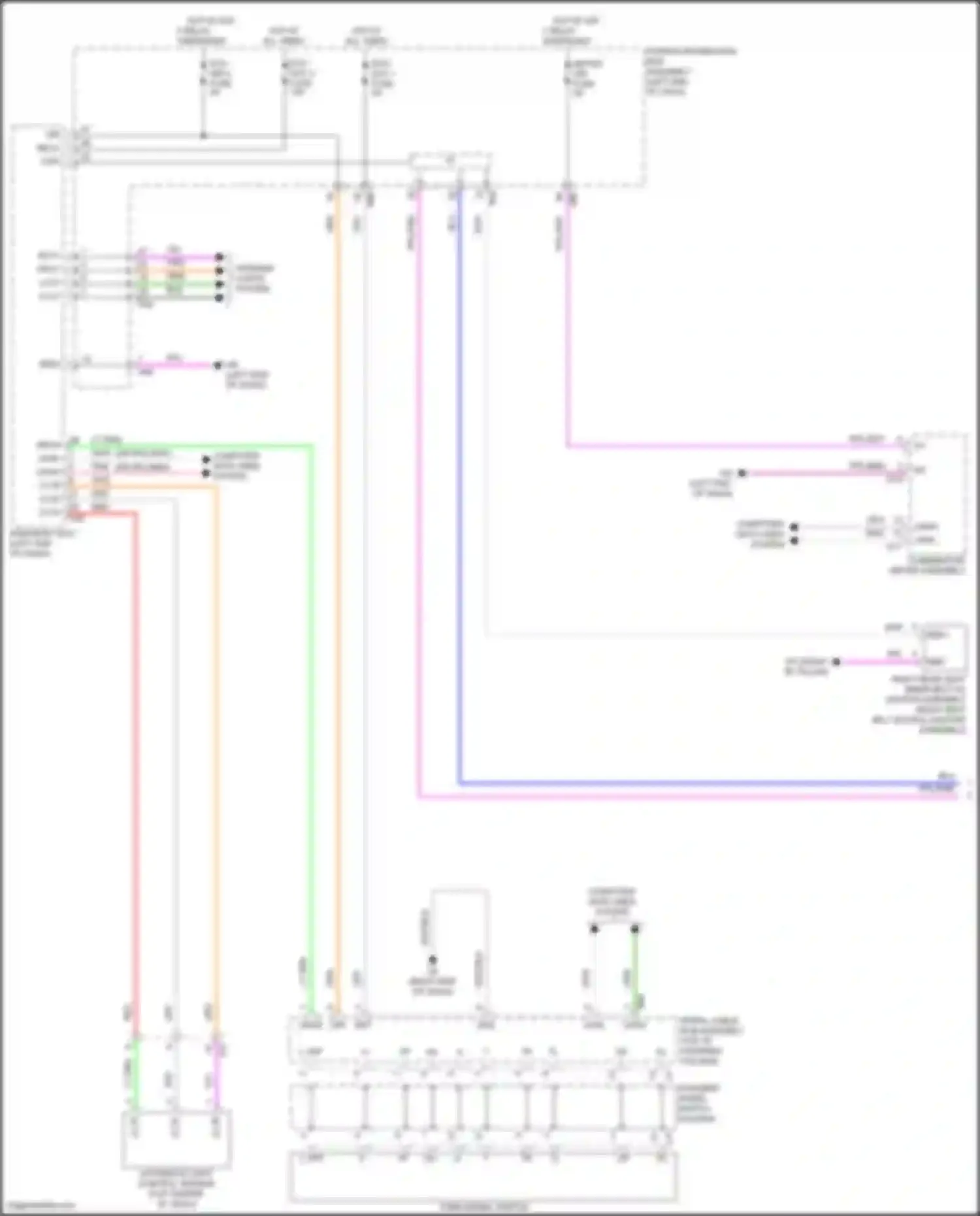 Camry Toyota XV80 (2024-2024): Seat belt warning circuit (1 of 2)