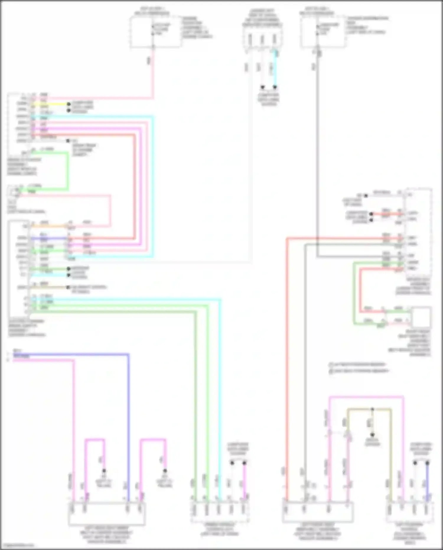 Camry Toyota XV80 (2024-2024): Seat belt warning circuit (2 of 2)
